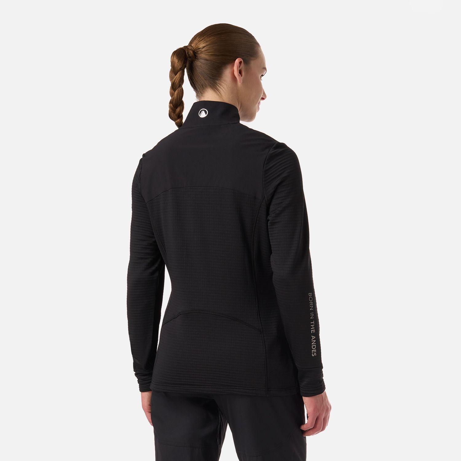 Polerón Mujer Karova Nano-F 1/4 Zip Negro Lippi V26-2