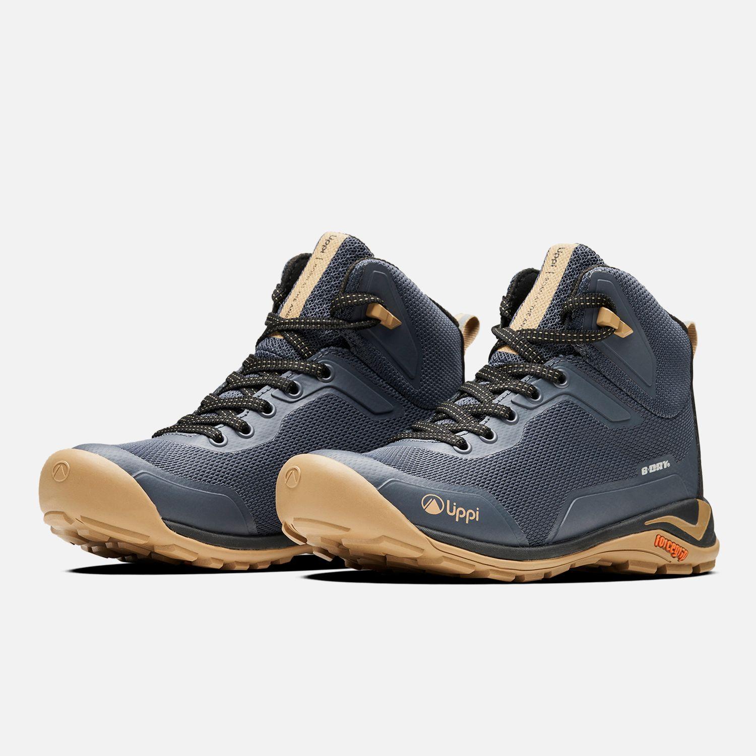 Botín Niño  Intense Hike Kids Mid Azul Noche Taupe Lippi TT23-3