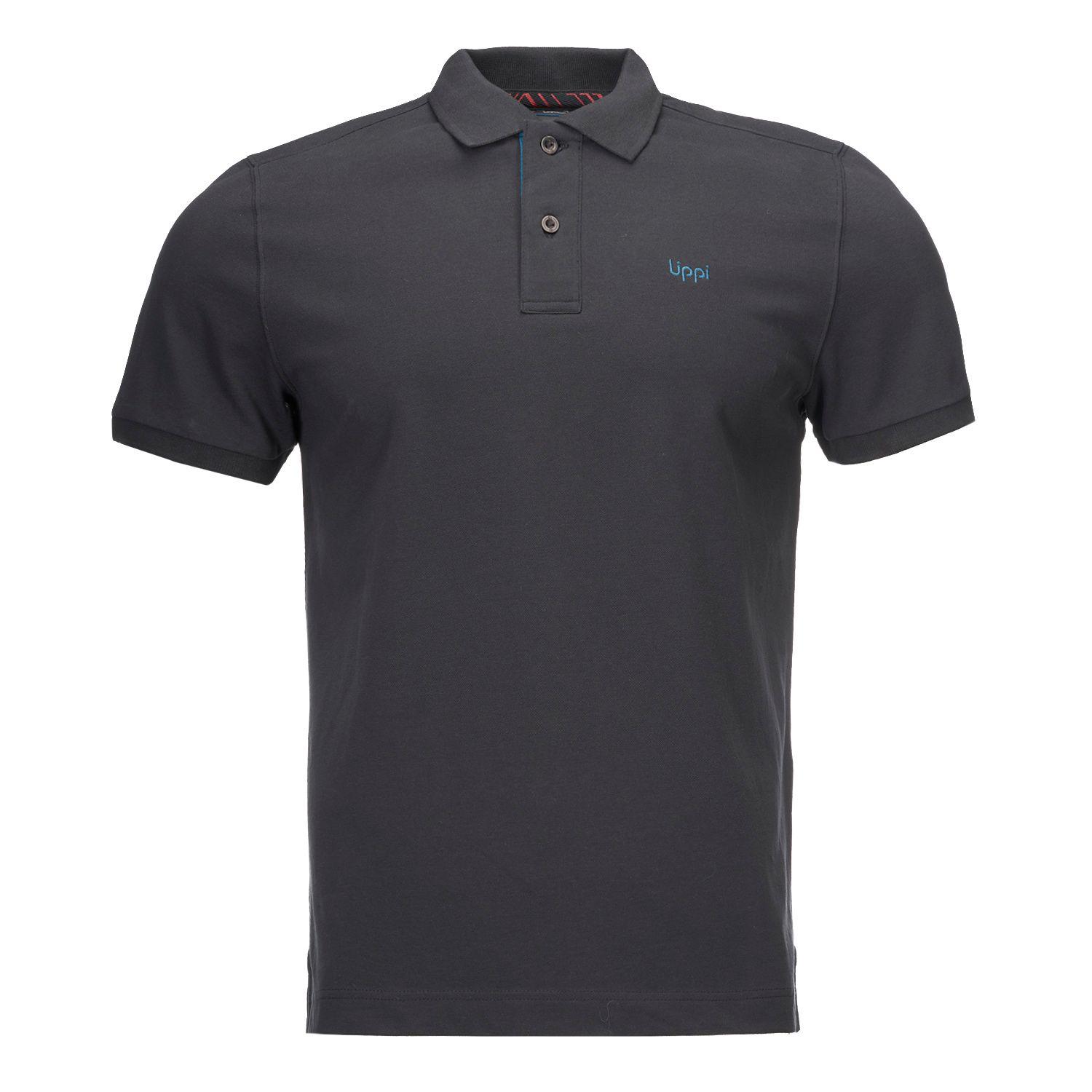 Polera Hombre First Class Elastic Polo Negro Lippi V23-0