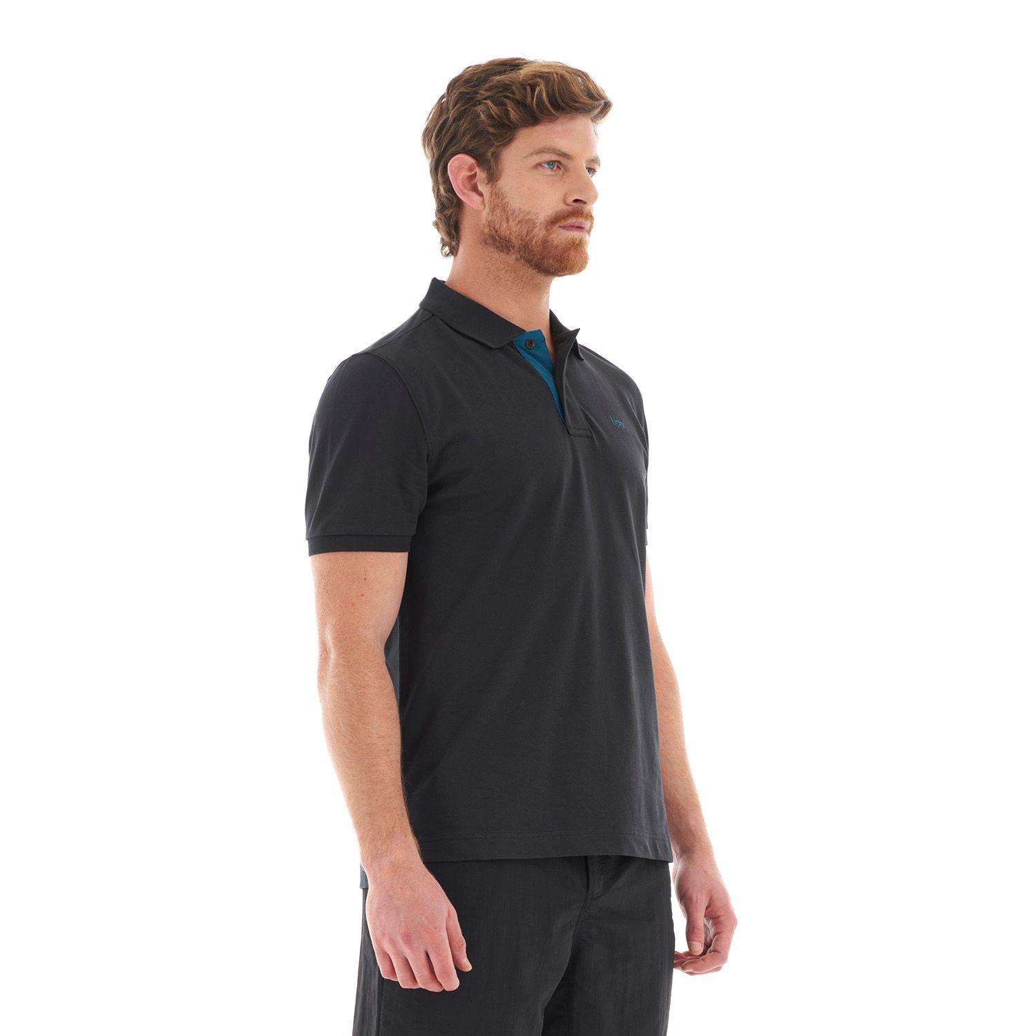 Polera Hombre First Class Elastic Polo Negro Lippi V23-2