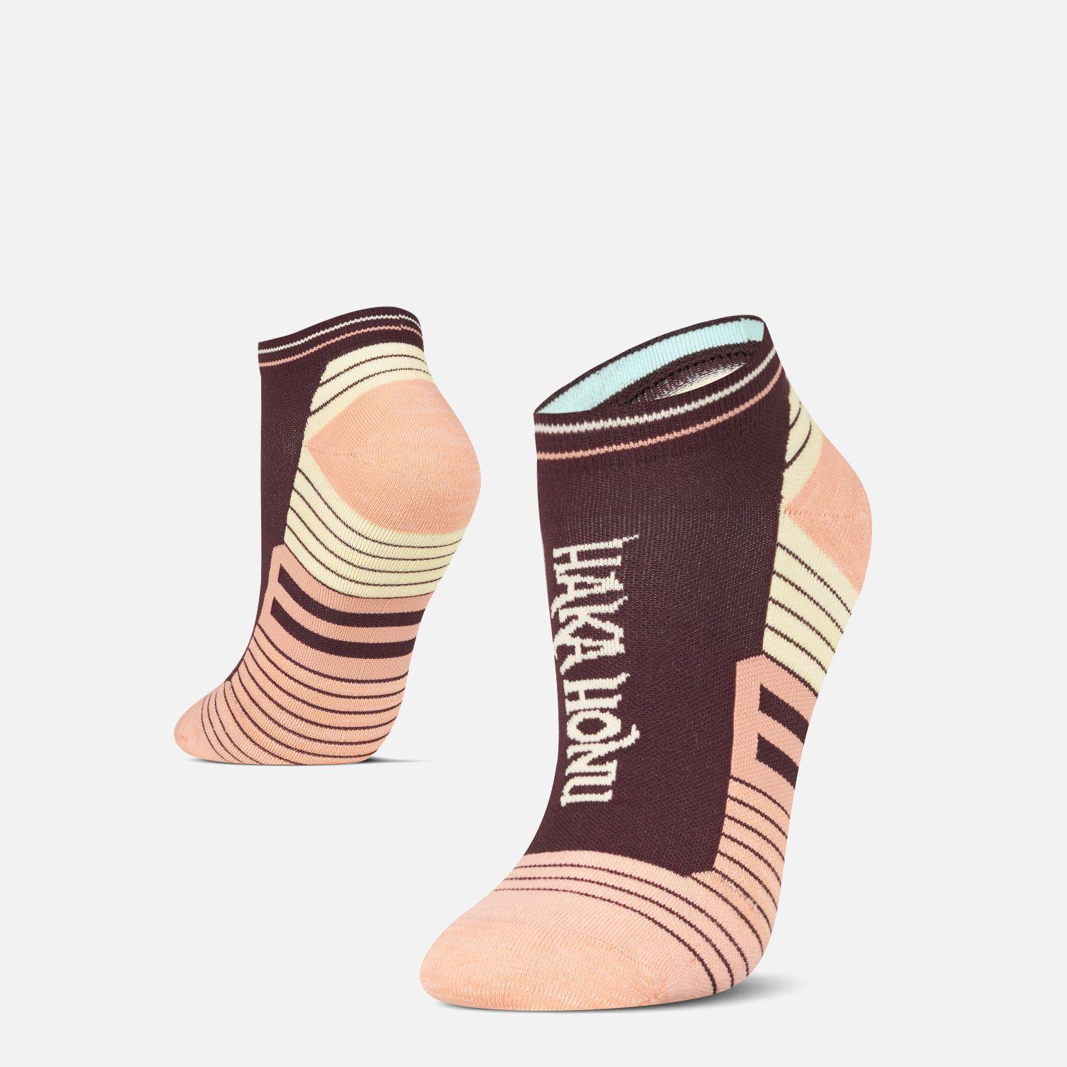 Calcetin Mujer Pistero Burdeo Haka Honu-0