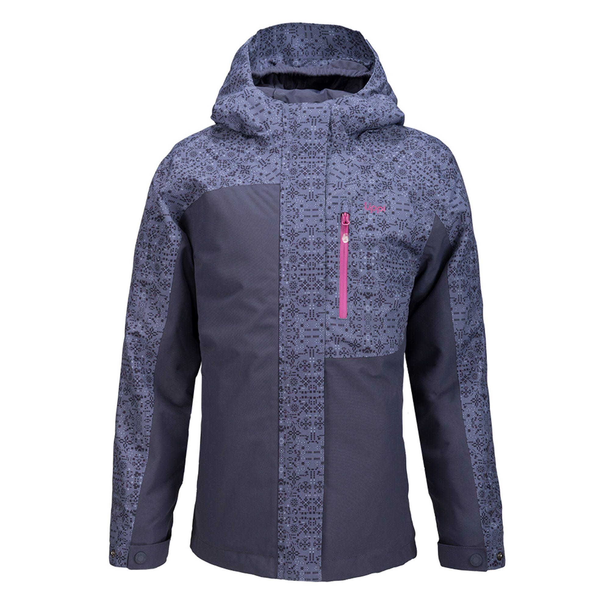 Chaqueta Niña Andes Snow B-Dry Hoody Jacket Indigo / Print Indigo Lippi-0