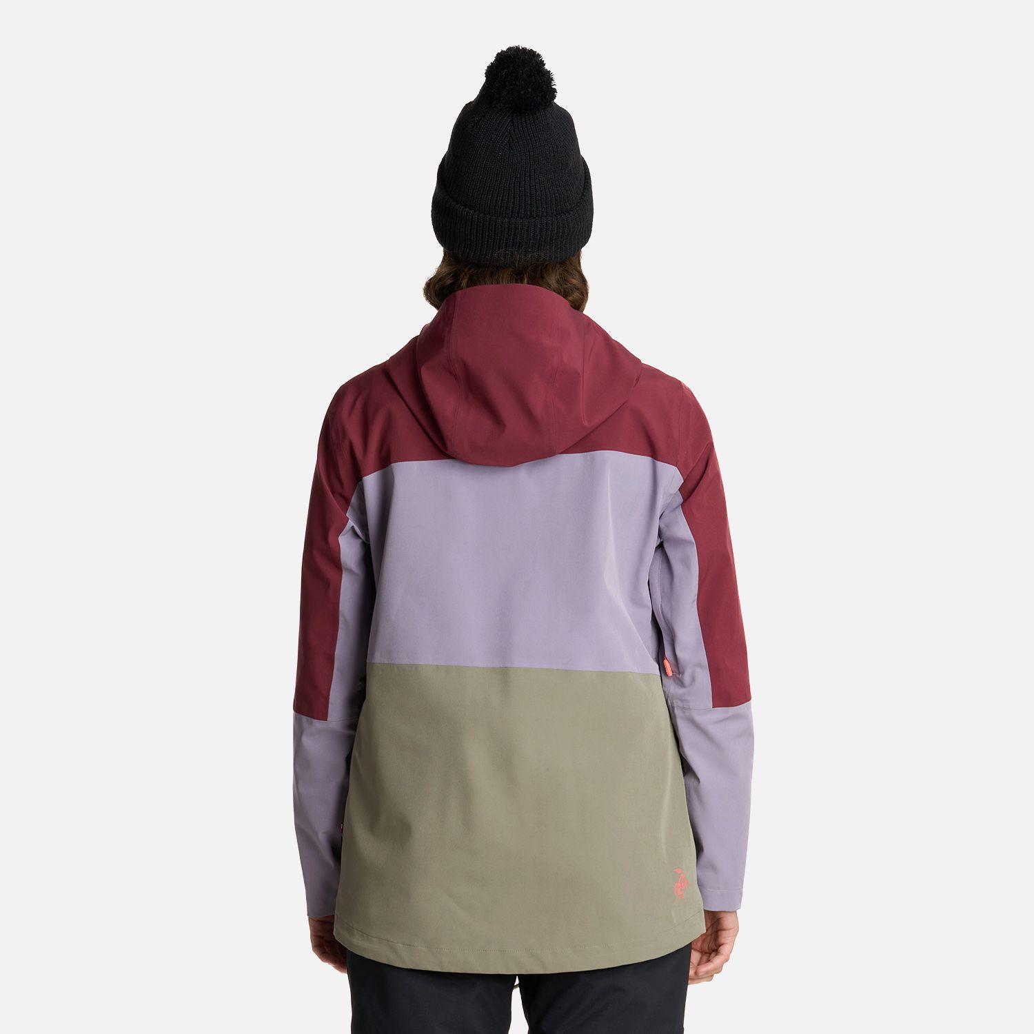 Chaqueta Mujer Viento Blanco Burdeo Haka Honu I25-2
