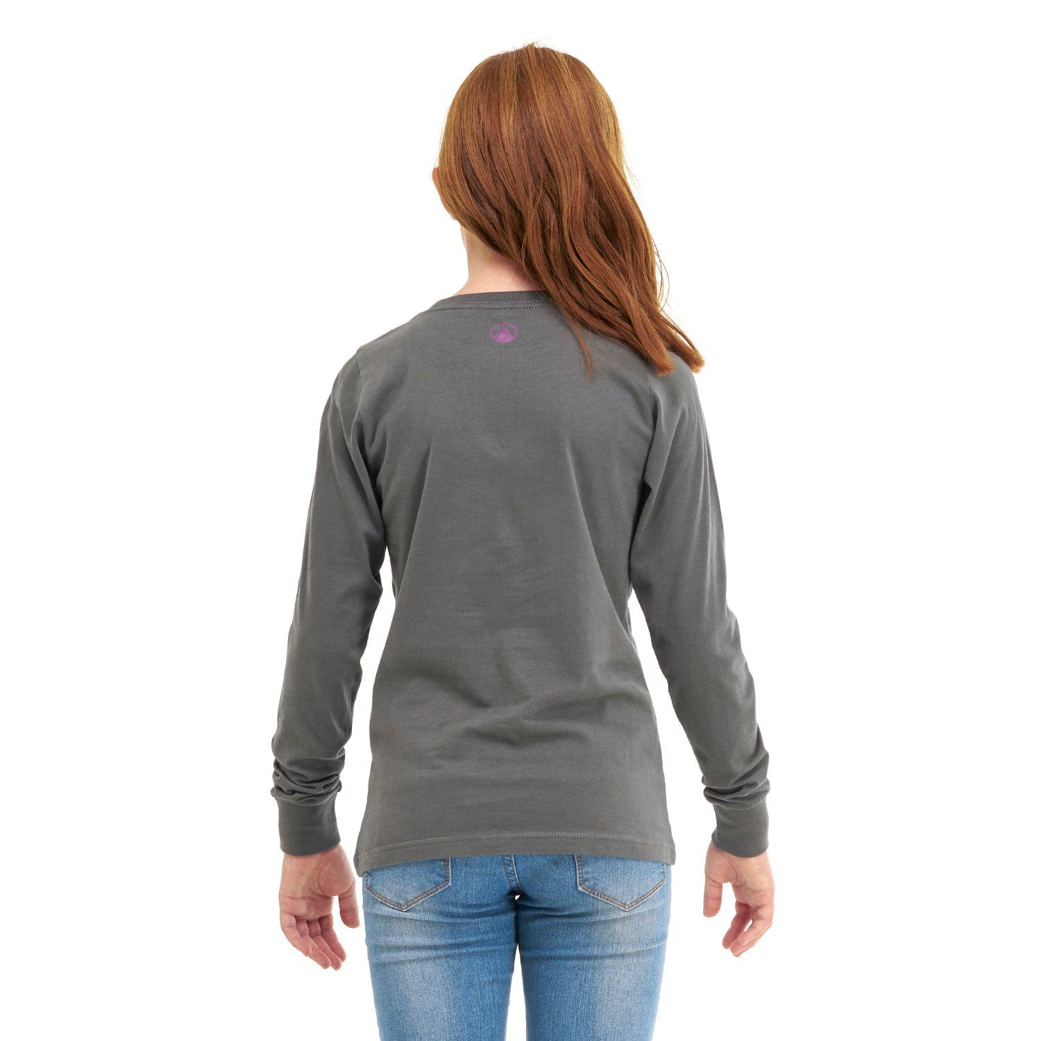 Polera Teen Girl Range Long-Sleeve Cotton T-Shirt Azul Grisaceo Lippi-2