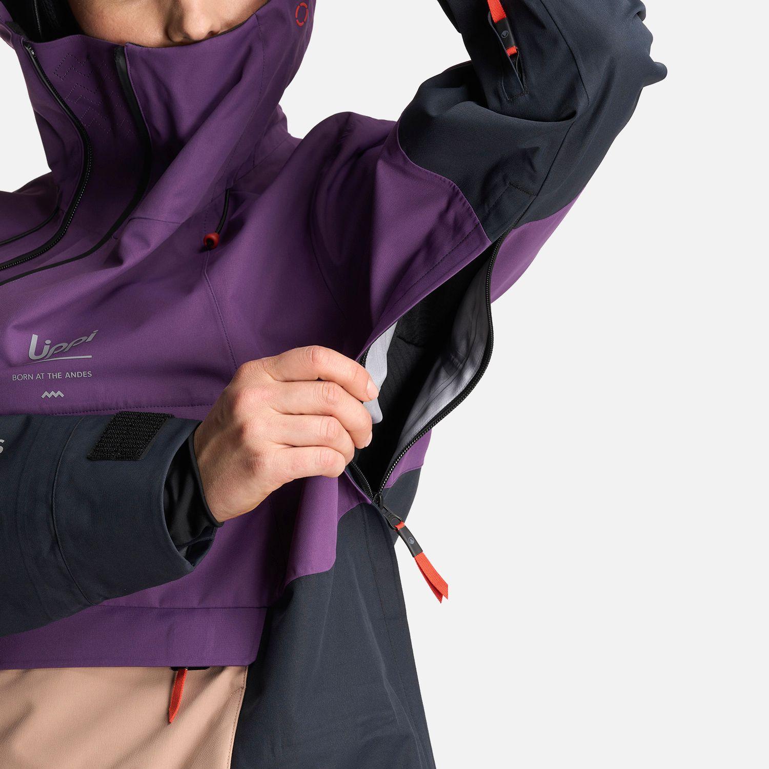 Chaqueta Mujer Black Hill 14 Zip B-Dry Jacket Morado Lippi-6
