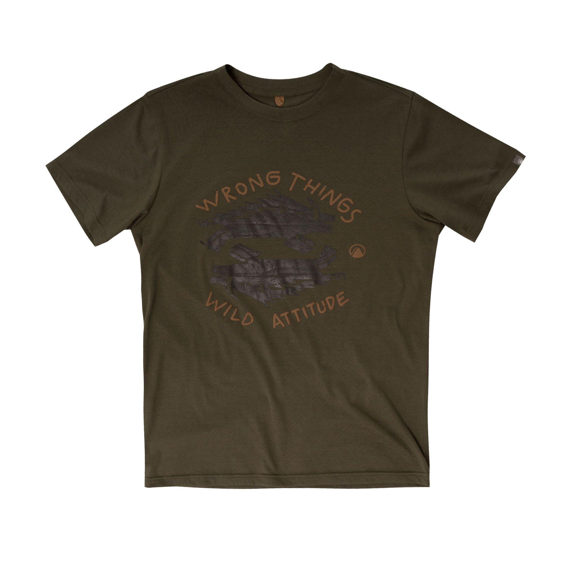 Polera Teen Boy Wild UV-Stop T-Shirt Verde Oscuro Lippi-0