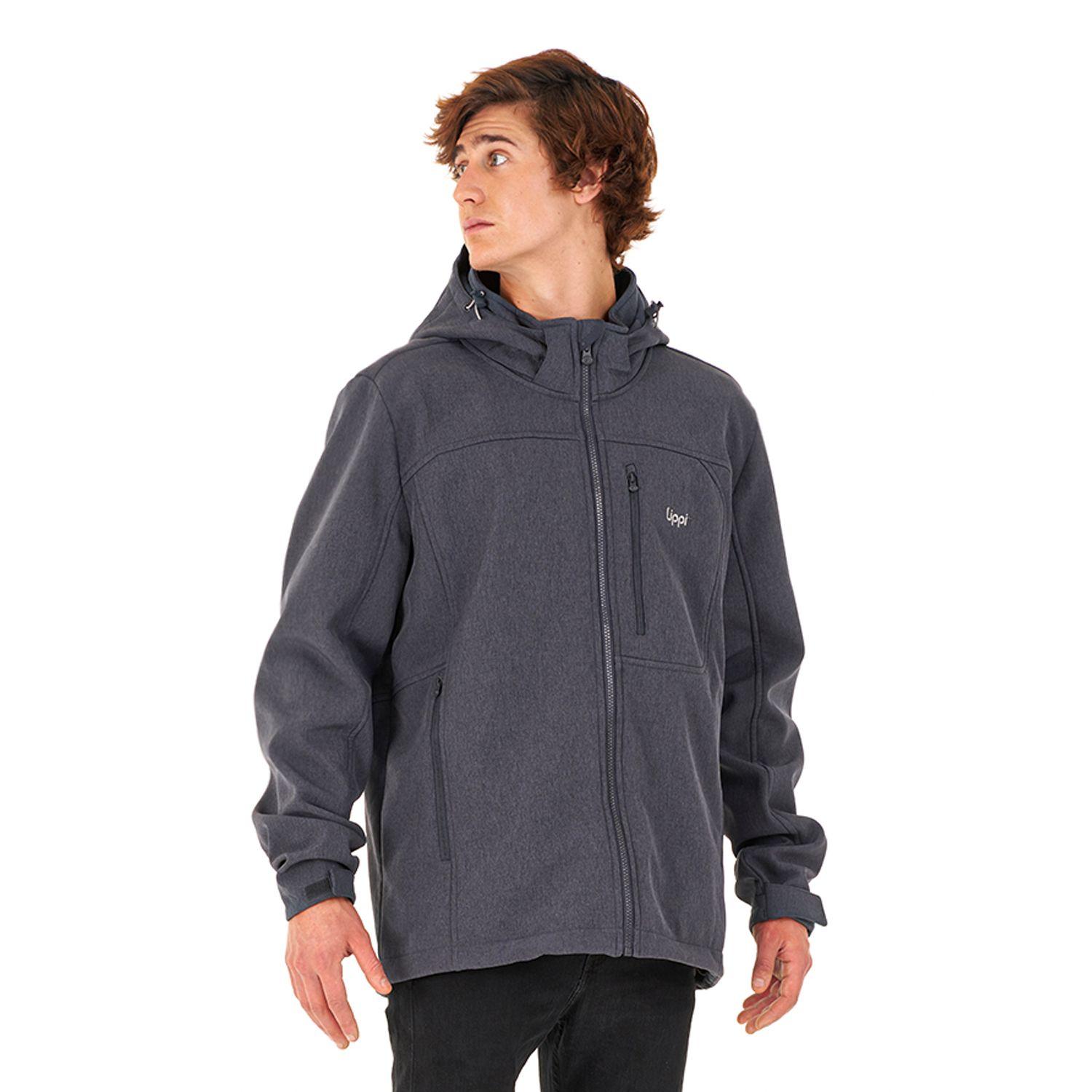 Chaqueta Hombre Macaya Softshell Hoody Jacket Melange Azul Lippi-2