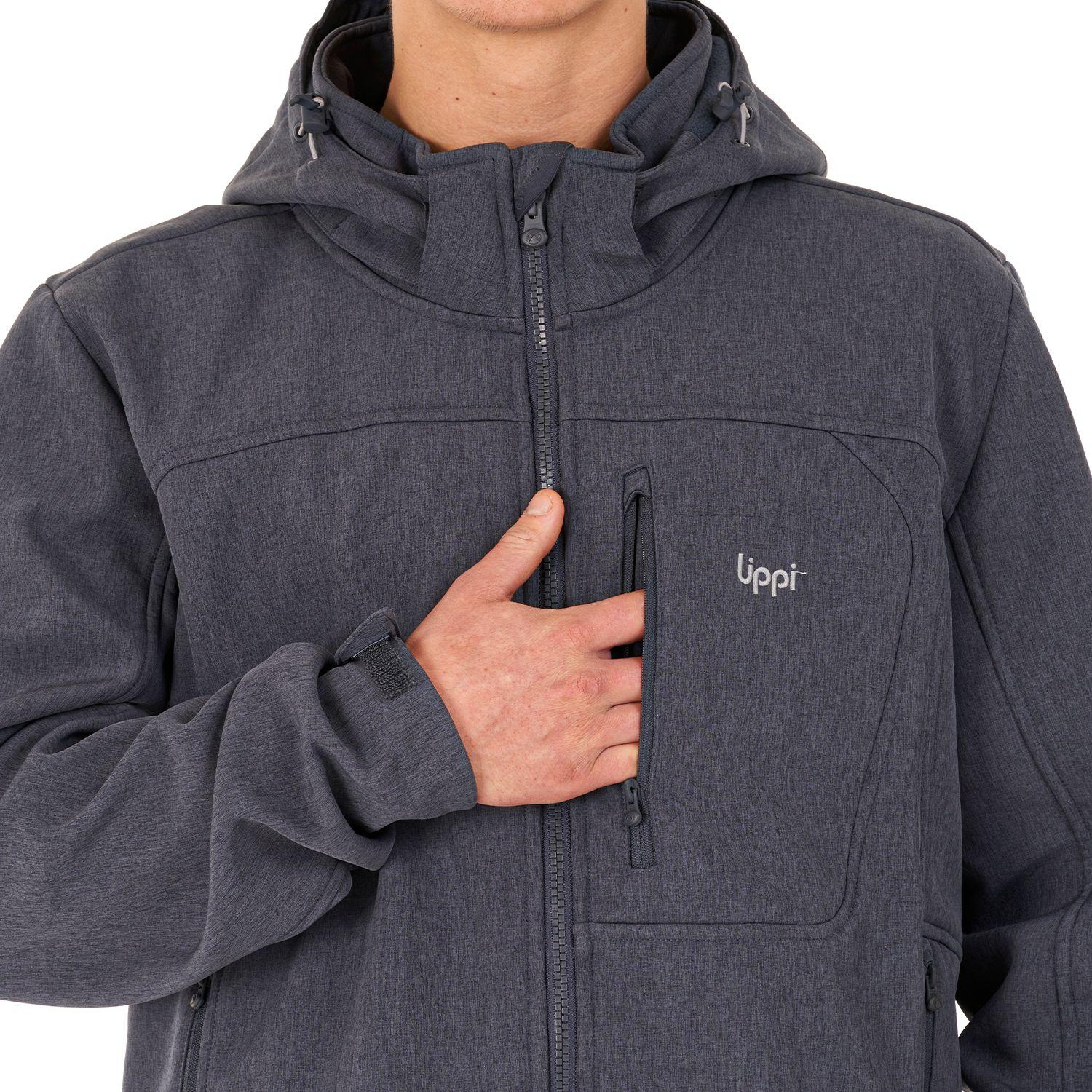 Chaqueta Hombre Macaya Softshell Hoody Jacket Melange Azul Lippi-6