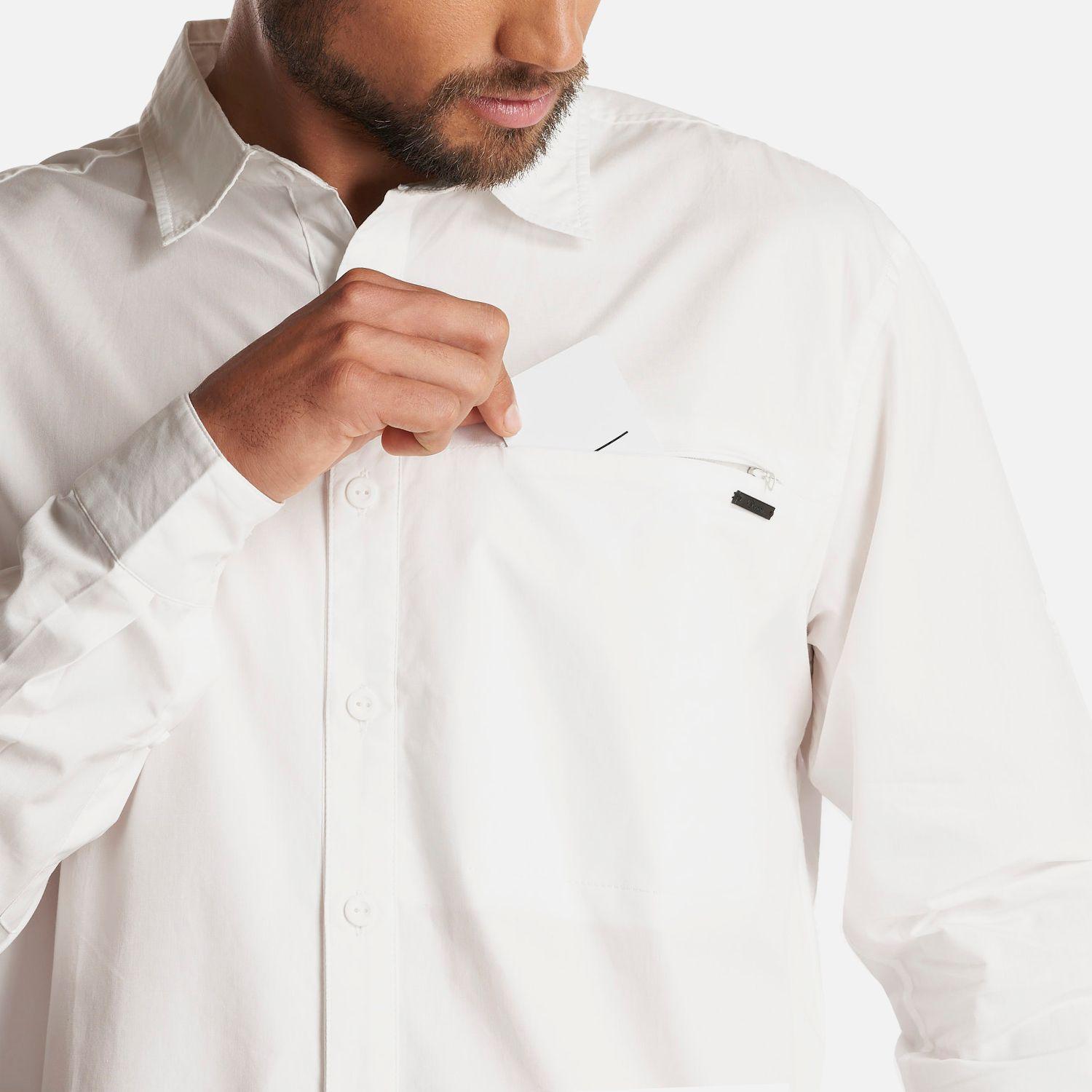 Camisa Hombre Alloy Long Sleeve Shirt Blanco Lippi I23-5