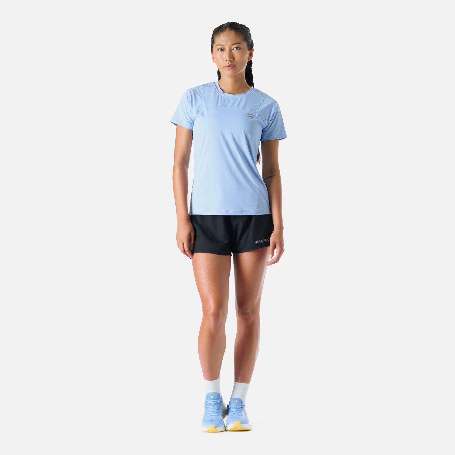 Polera Mujer Built To Move T-Shirt Celeste Vulcano-6