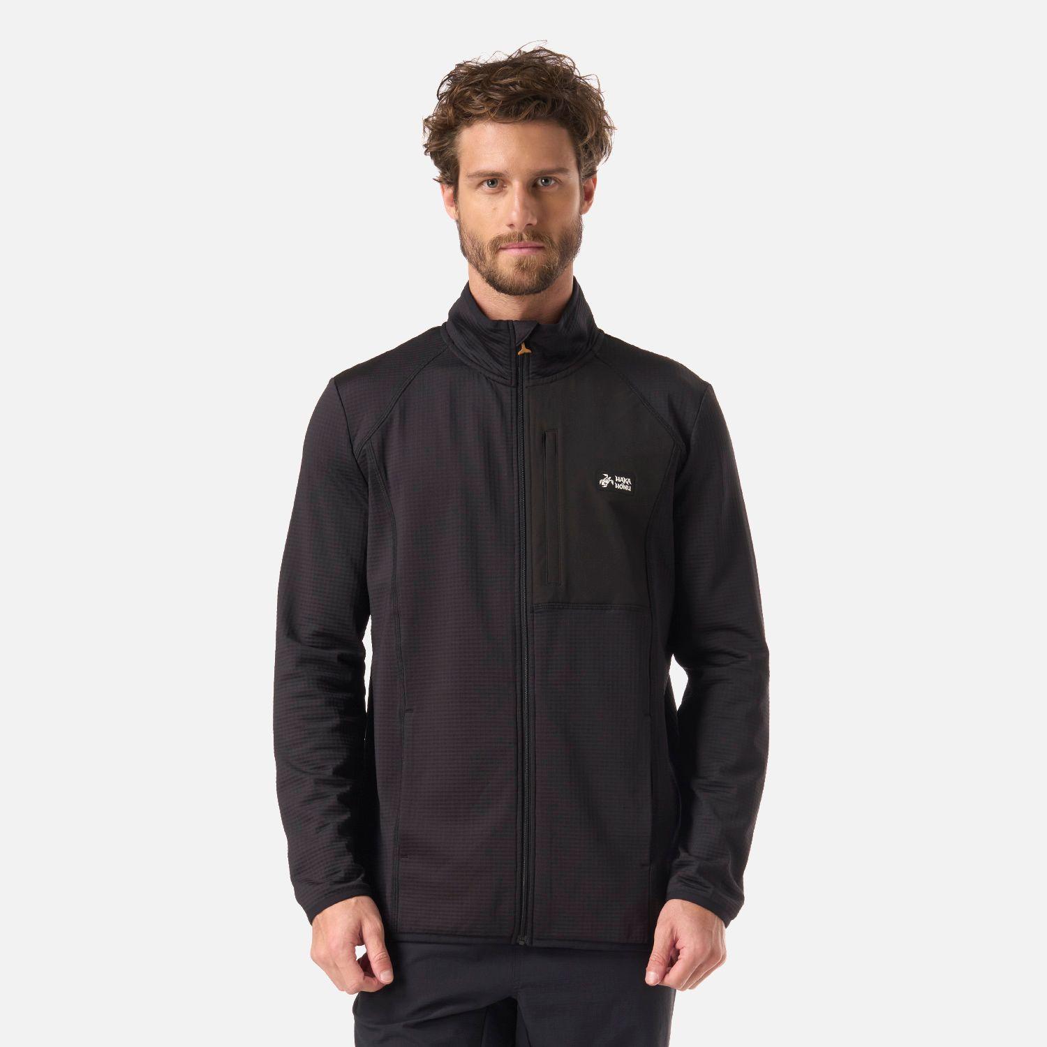 Polerón Hombre Taina Full Zip Negro Haka Honu V26-0