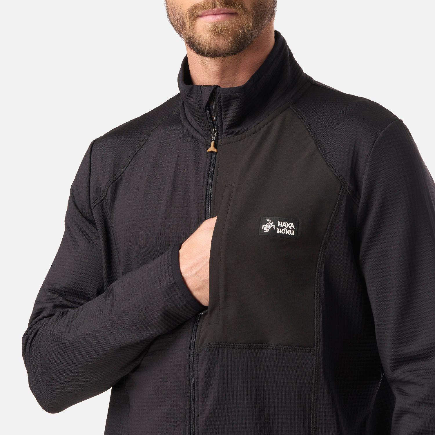 Polerón Hombre Taina Full Zip Negro Haka Honu V26-3