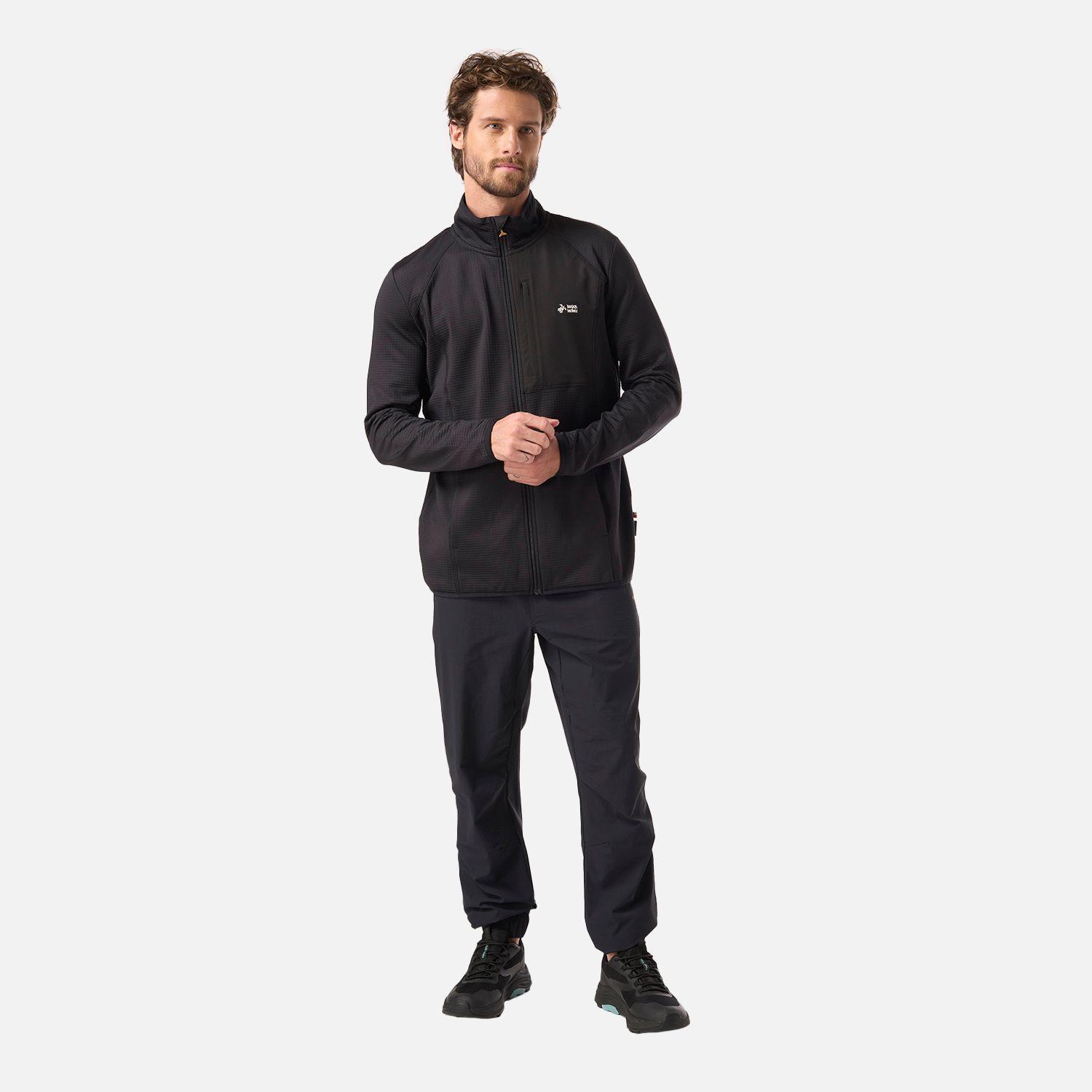 Polerón Hombre Taina Full Zip Negro Haka Honu V26-5