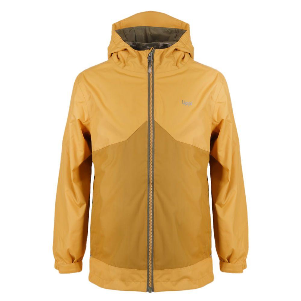 Chaqueta Niño Snowball Fusion-3 Hoody Jacket Mostaza / Print Verde Militar Lippi-0