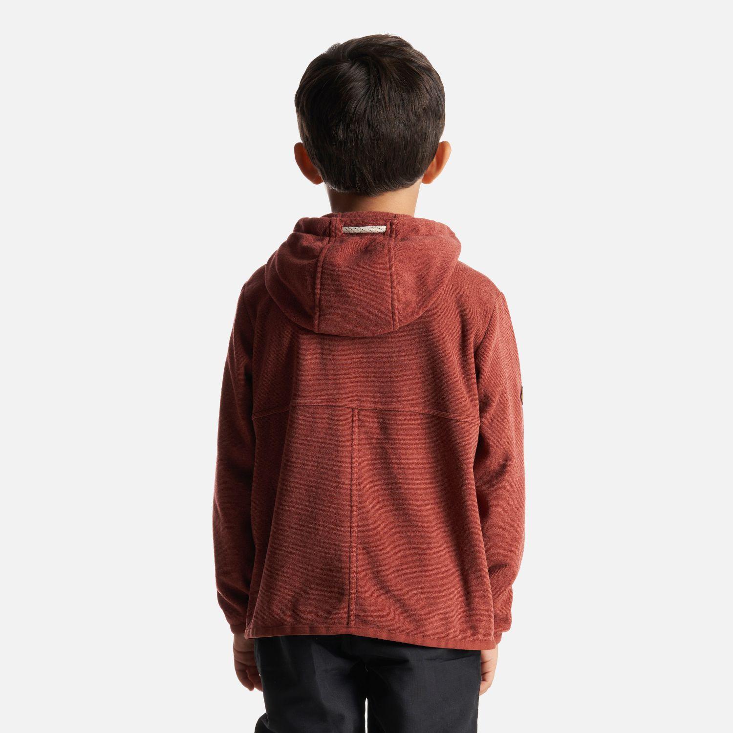 Poleron Niño Stripes Nano-F Full Zip Hoody Terracota Lippi-3