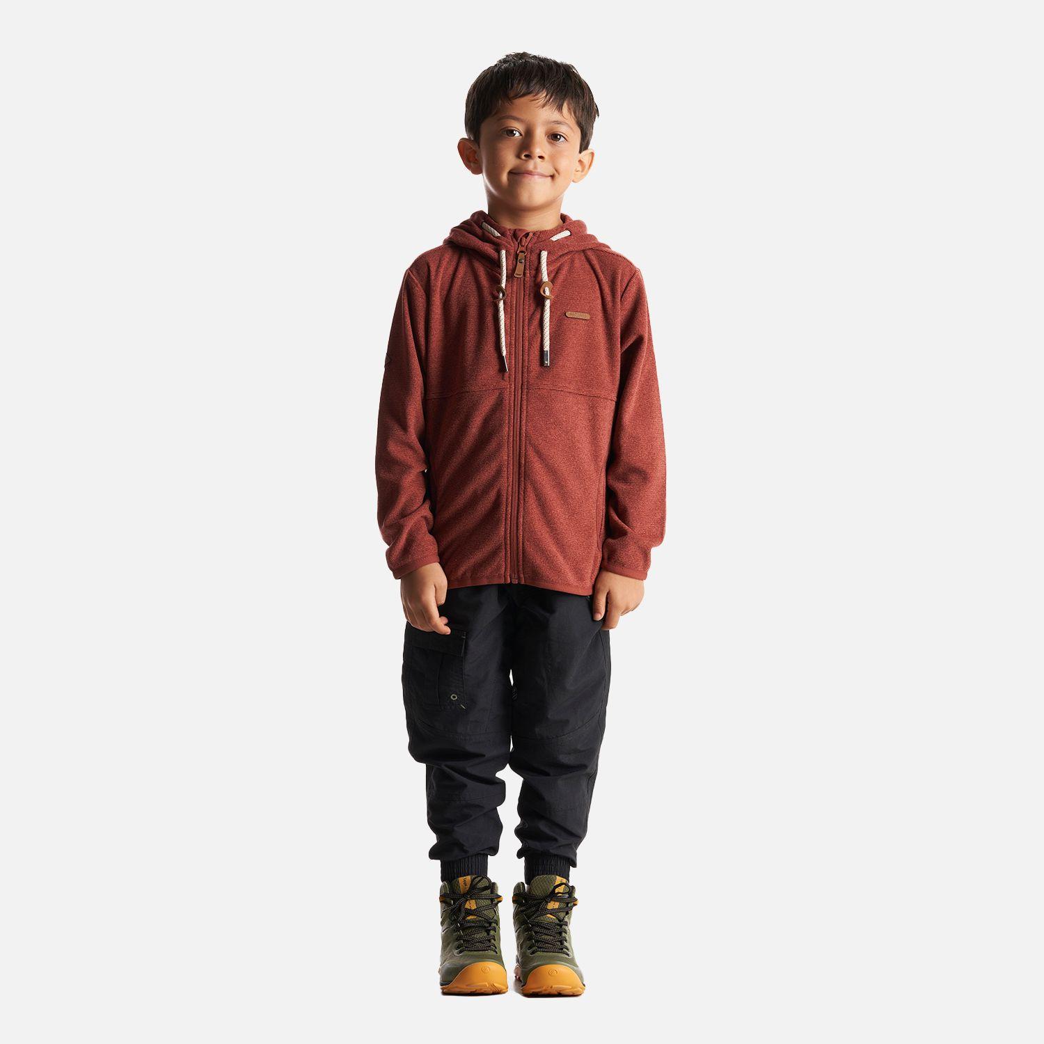 Poleron Niño Stripes Nano-F Full Zip Hoody Terracota Lippi-6
