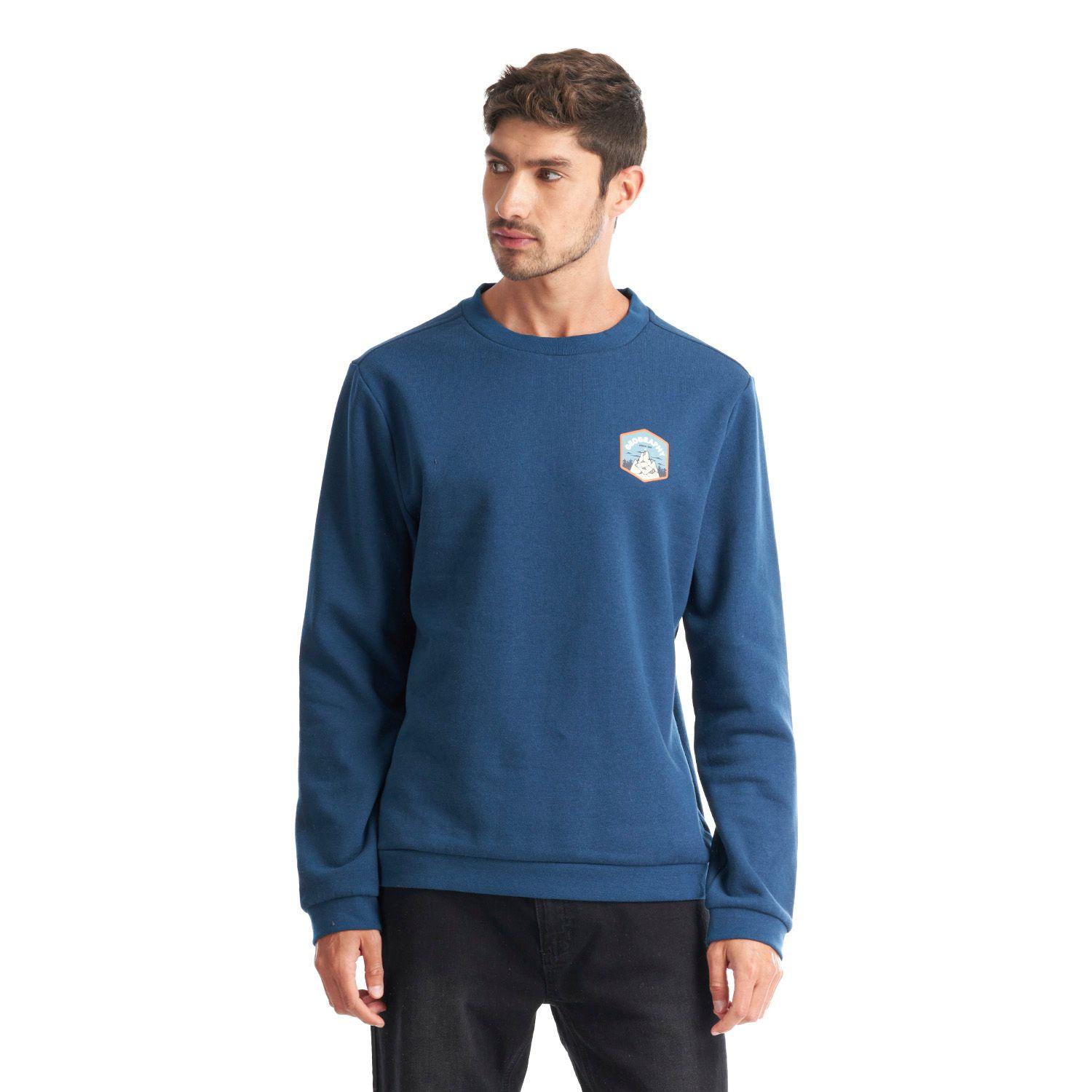 Poleron Hombre Pompeya Azul Marino Geography-1