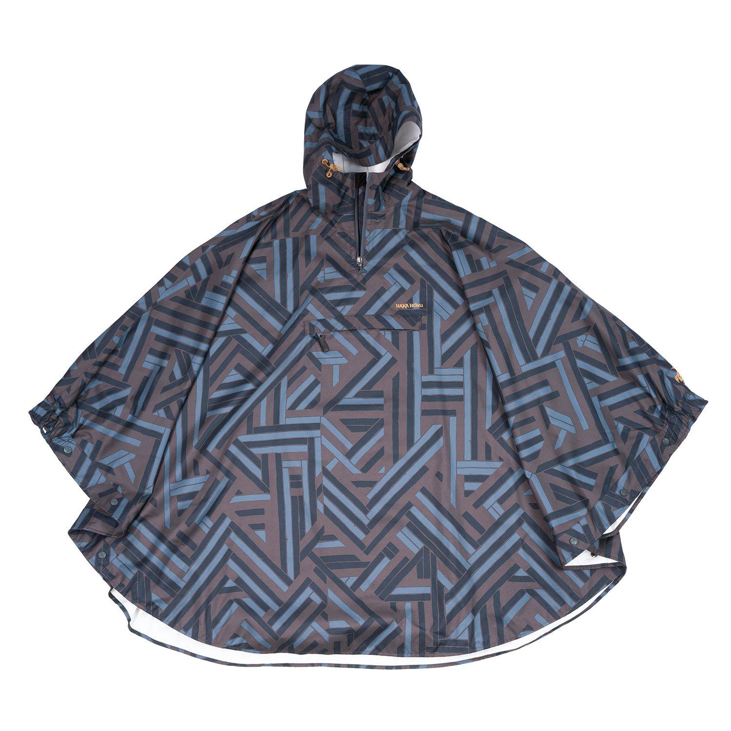 Poncho Unisex Capuchina Negro Haka Honu-0