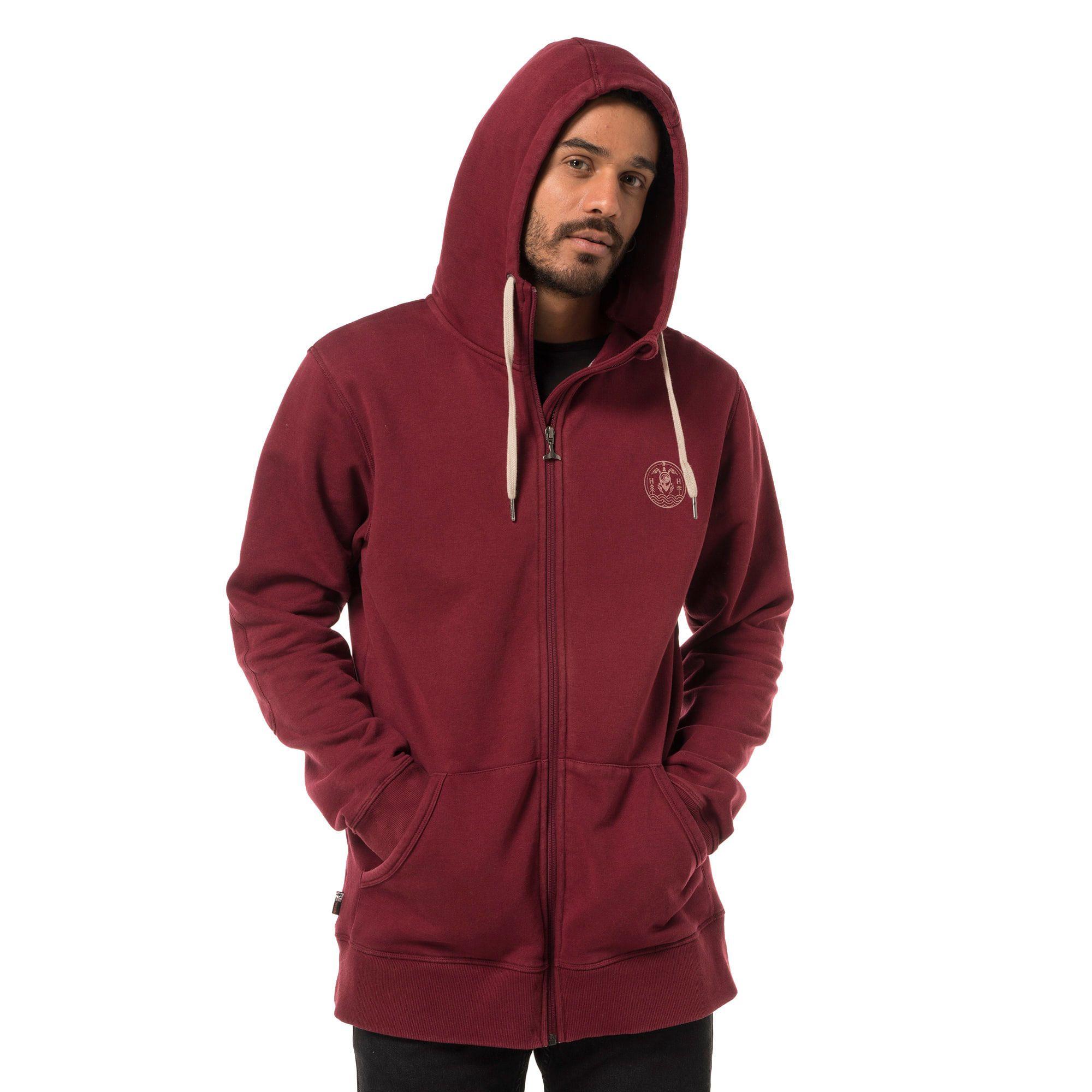 Poleron Hombre Ninja Burdeo Haka Honu V20-0