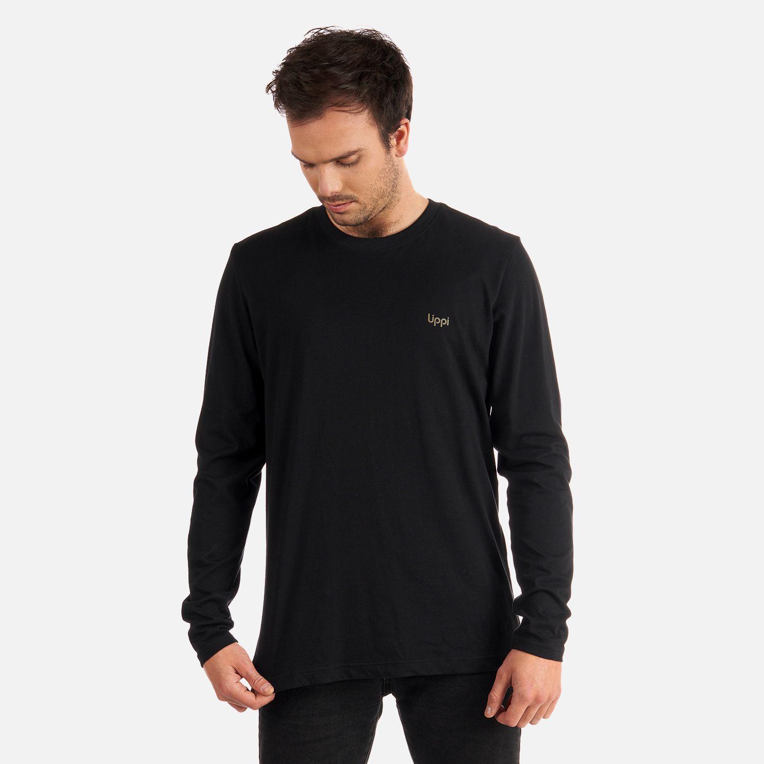 Polera Hombre Ulmo Long Sleeve T-Shirt Negro Lippi-1