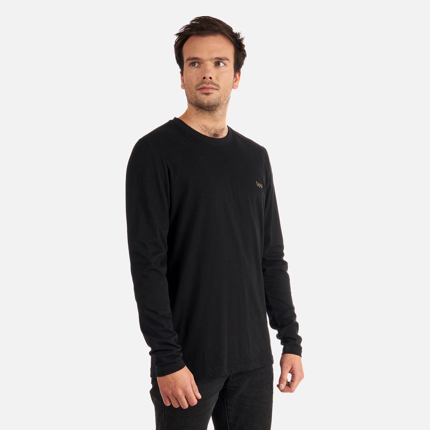 Polera Hombre Ulmo Long Sleeve T-Shirt Negro Lippi-2
