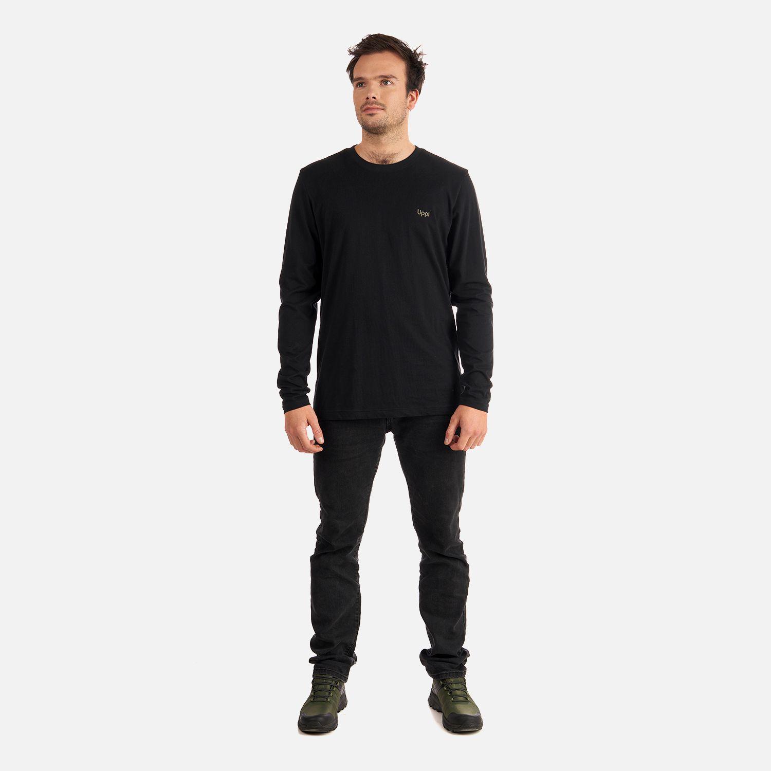Polera Hombre Ulmo Long Sleeve T-Shirt Negro Lippi-6