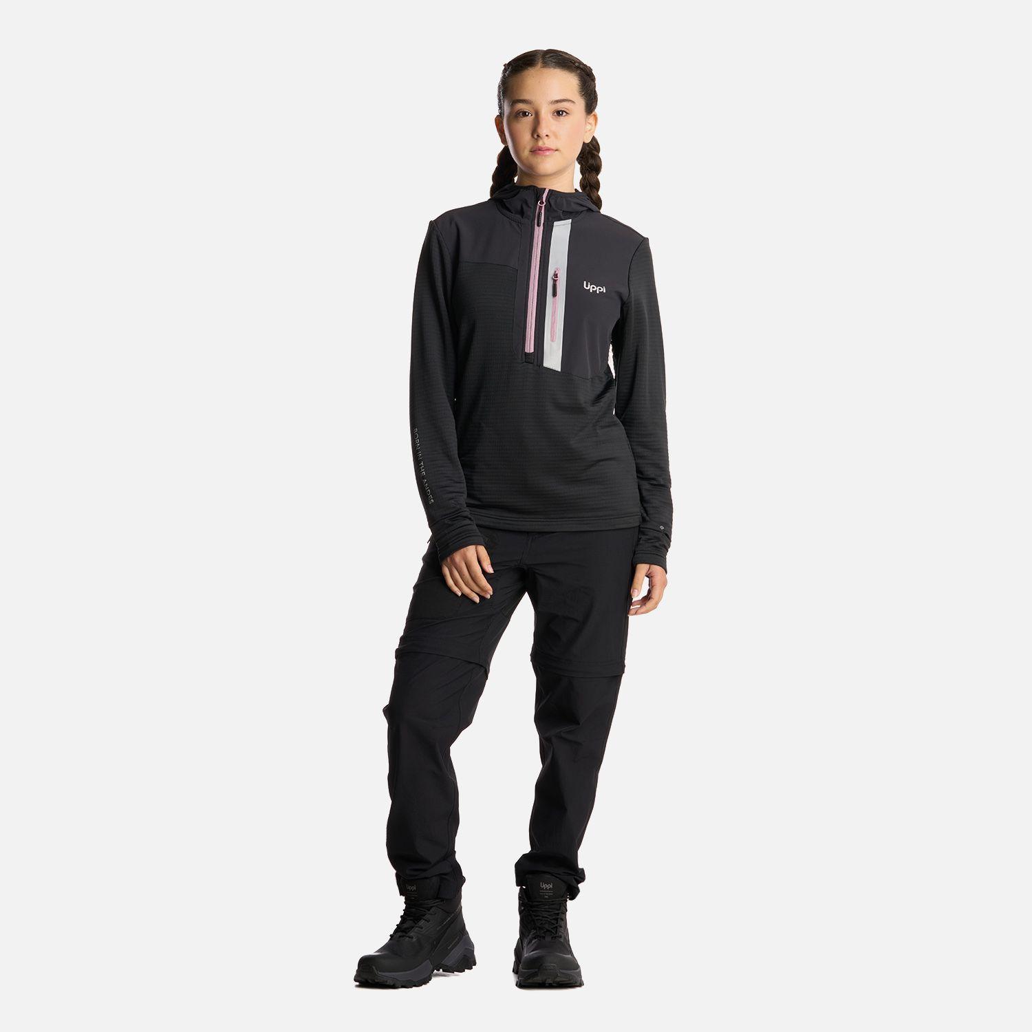 Polerón Teen Girl Karova 14 Zip Hoody Negro Lippi I25-5