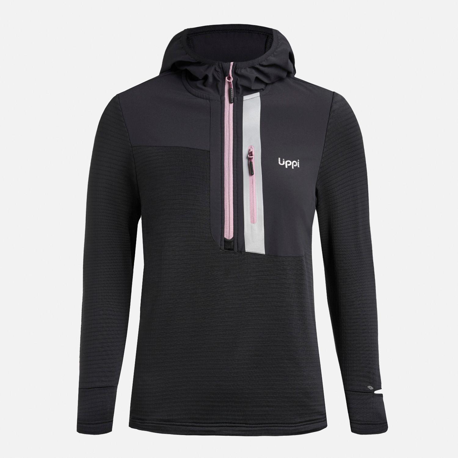 Polerón Teen Girl Karova 14 Zip Hoody Negro Lippi I25-6