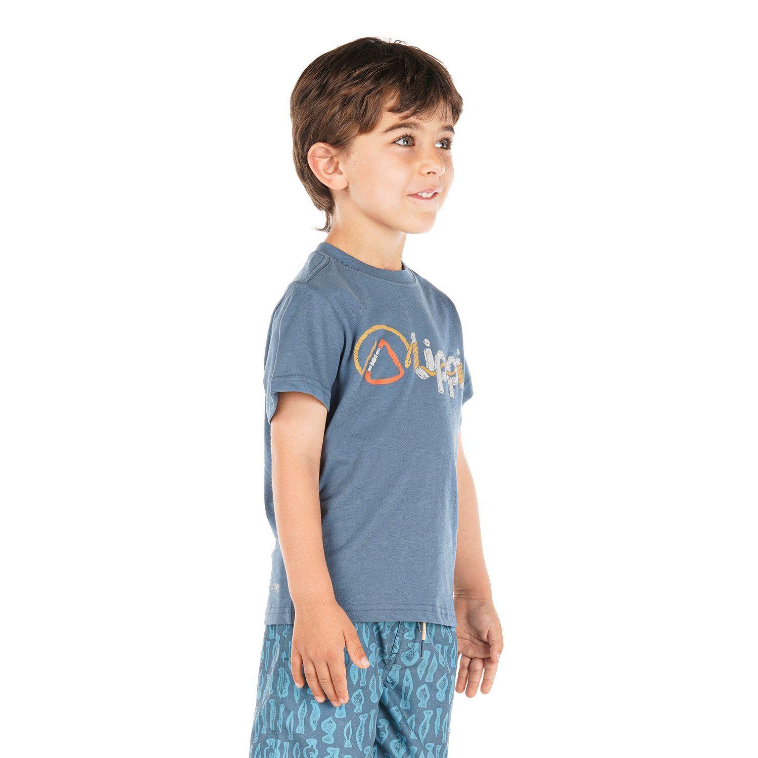 Polera Niño Logo Lippi UV-Stop T-Shirt Azul Lippi V22-2