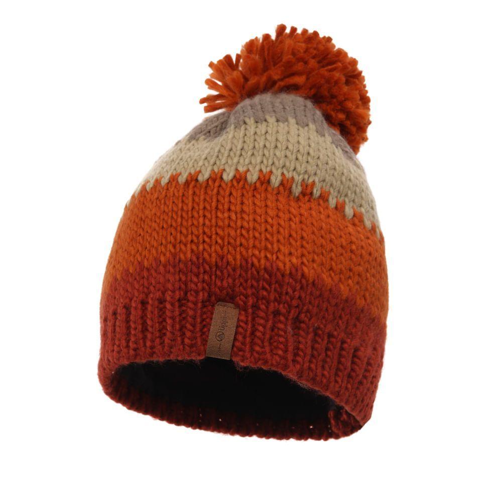 Gorro Hombre Zermatt Pom Beanie Naranjo Oscuro Lippi-0