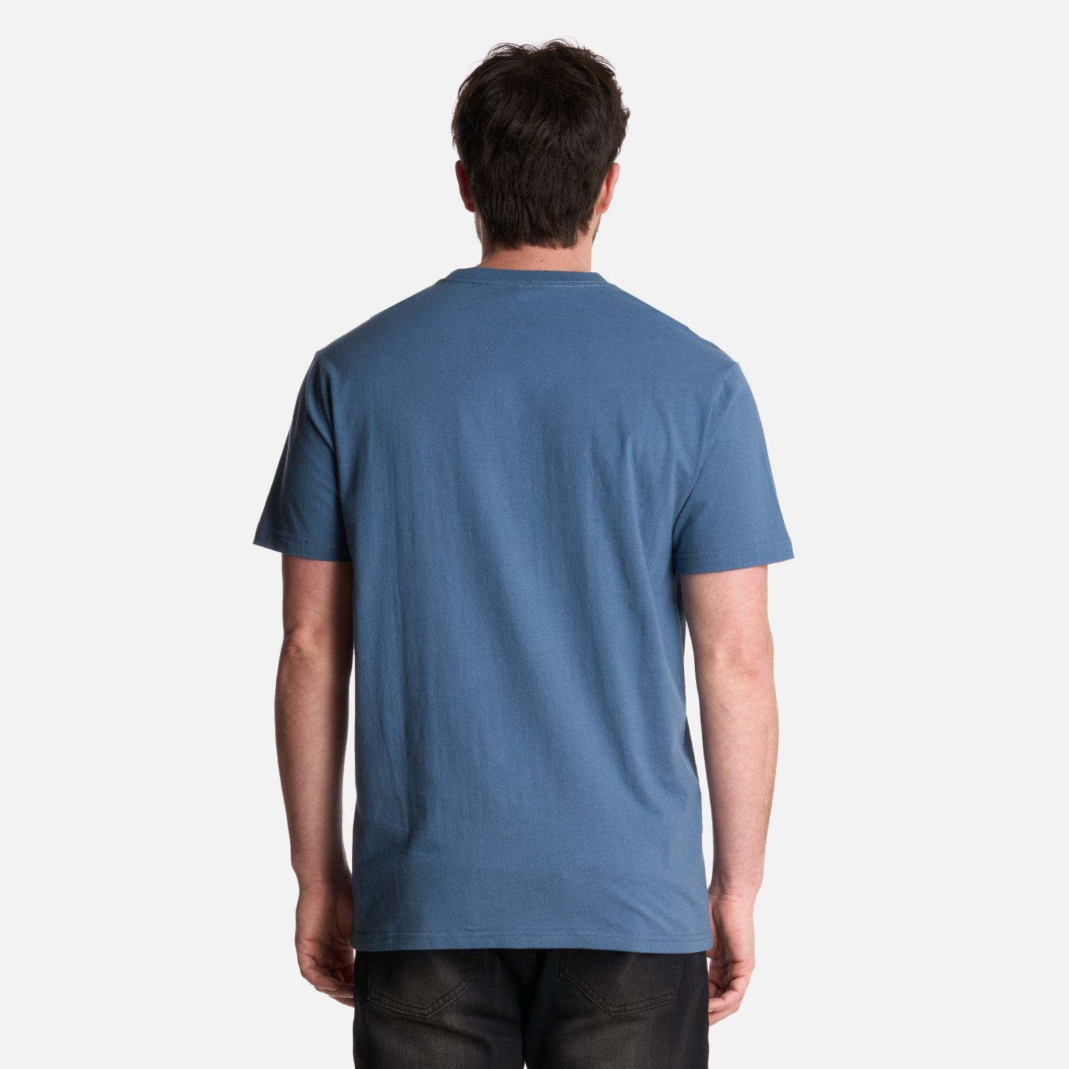 Polera Hombre Logo Lippi FrontPrint TShirt Azul Piedra Lippi-2