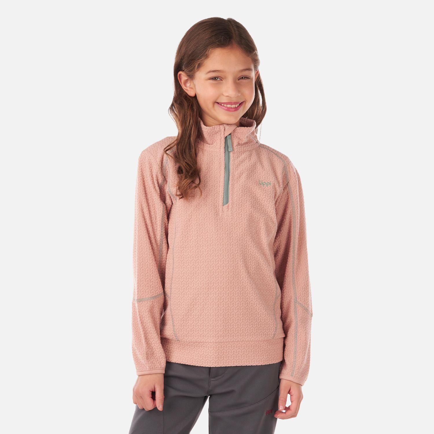 Poleron Niña Saltamontes Nano-F 14 Zip Malva Lippi-1