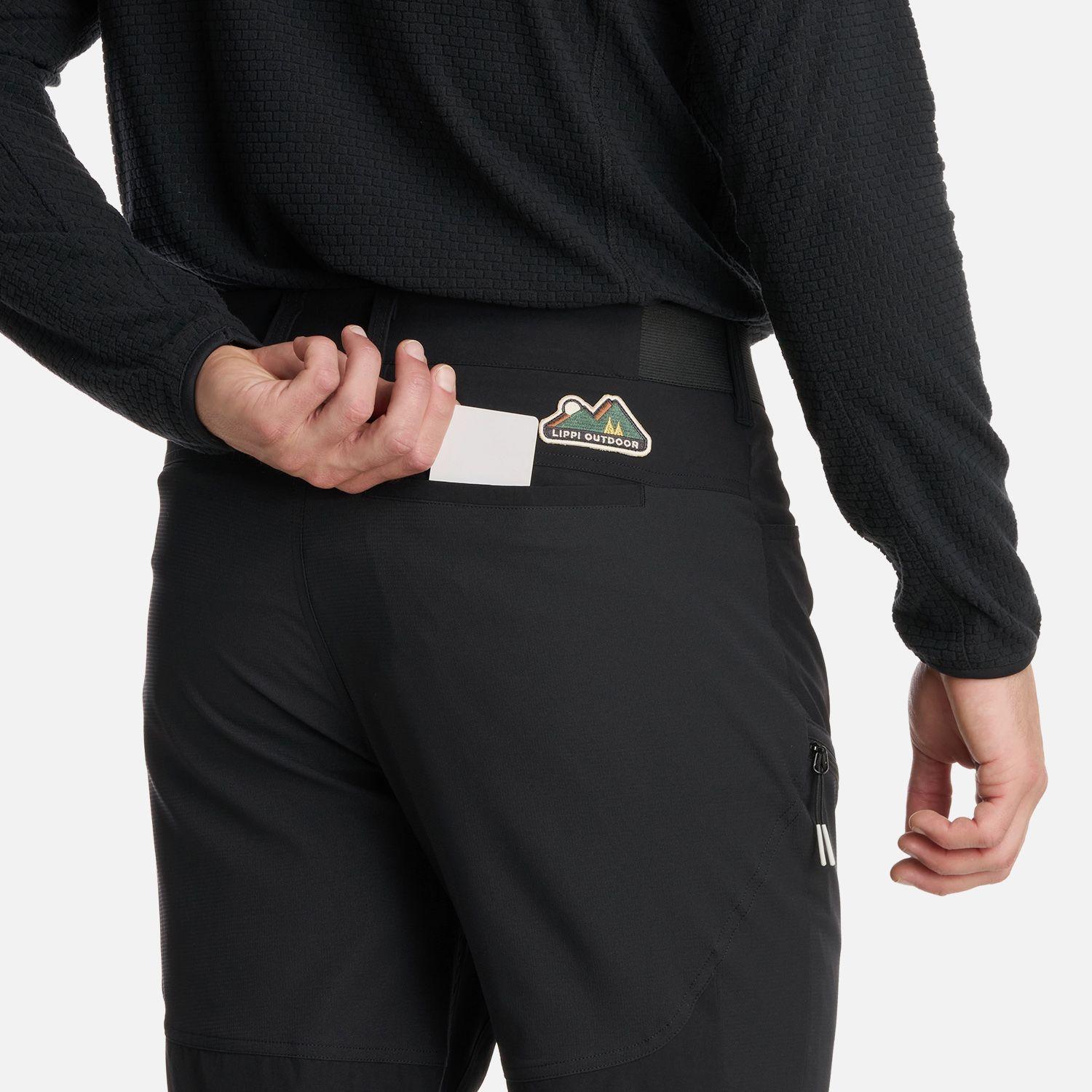 Pantalón Hombre Lennox Q-Dry Mix-2 Pants Negro Lippi I25-4