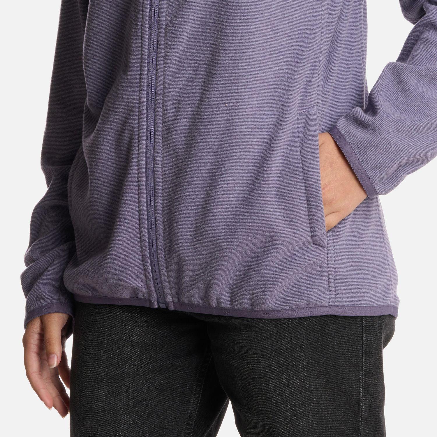 Polerón Teen Girl Stripes Nano-F Full Zip Violeta Lippi I25-4