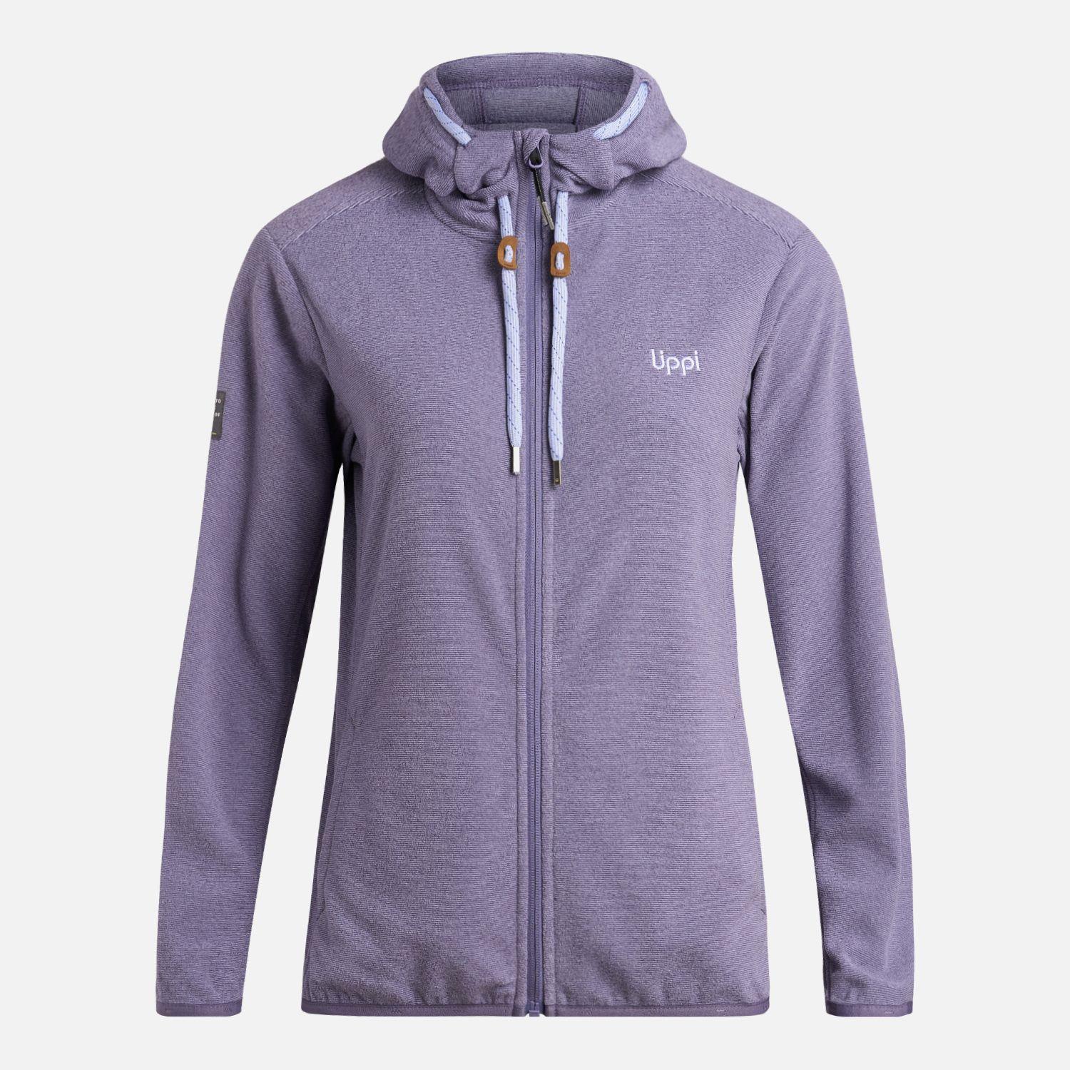 Polerón Teen Girl Stripes Nano-F Full Zip Violeta Lippi I25-6