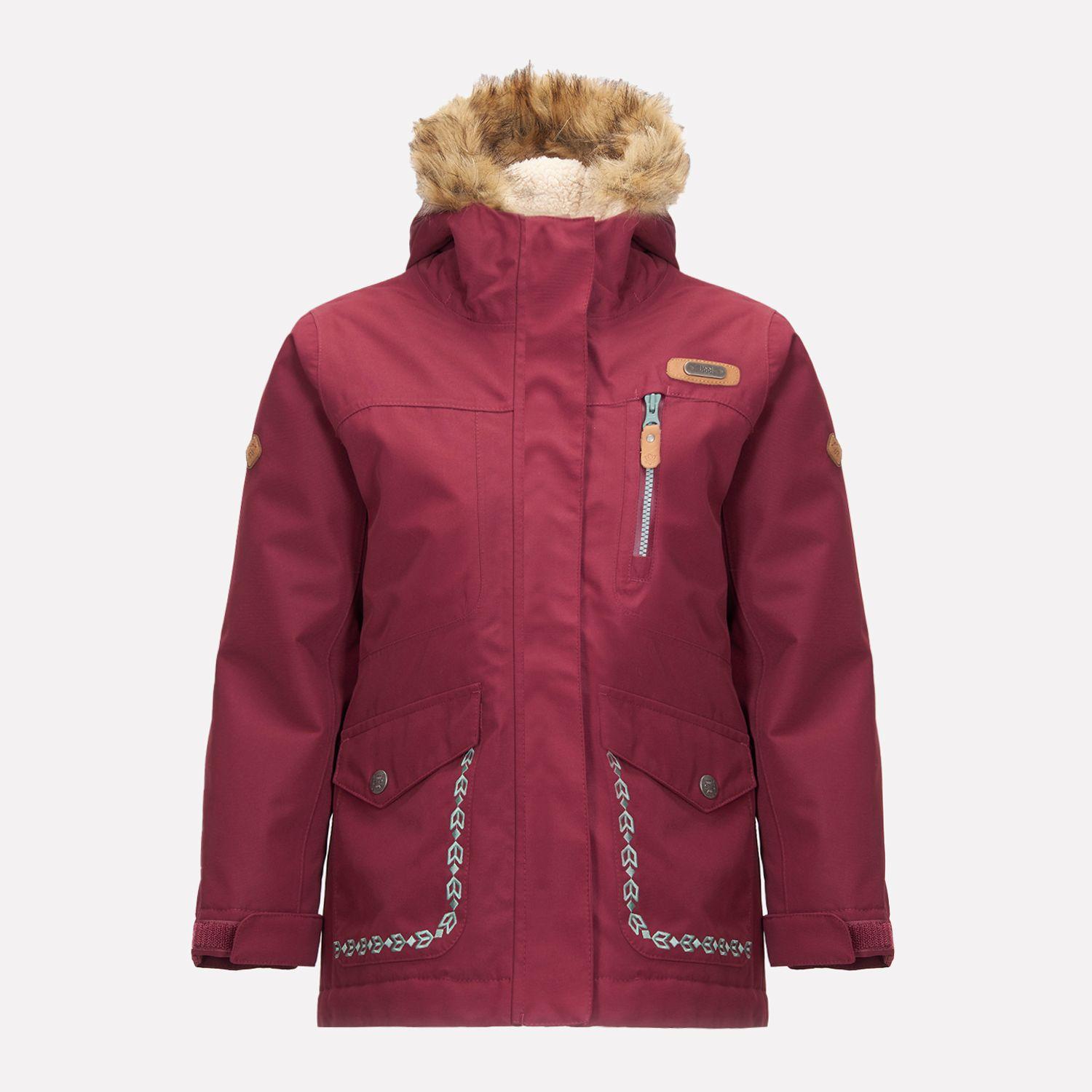 Chaqueta Niña Roble B-Dry Hoody Jacket Burdeo Lippi-0