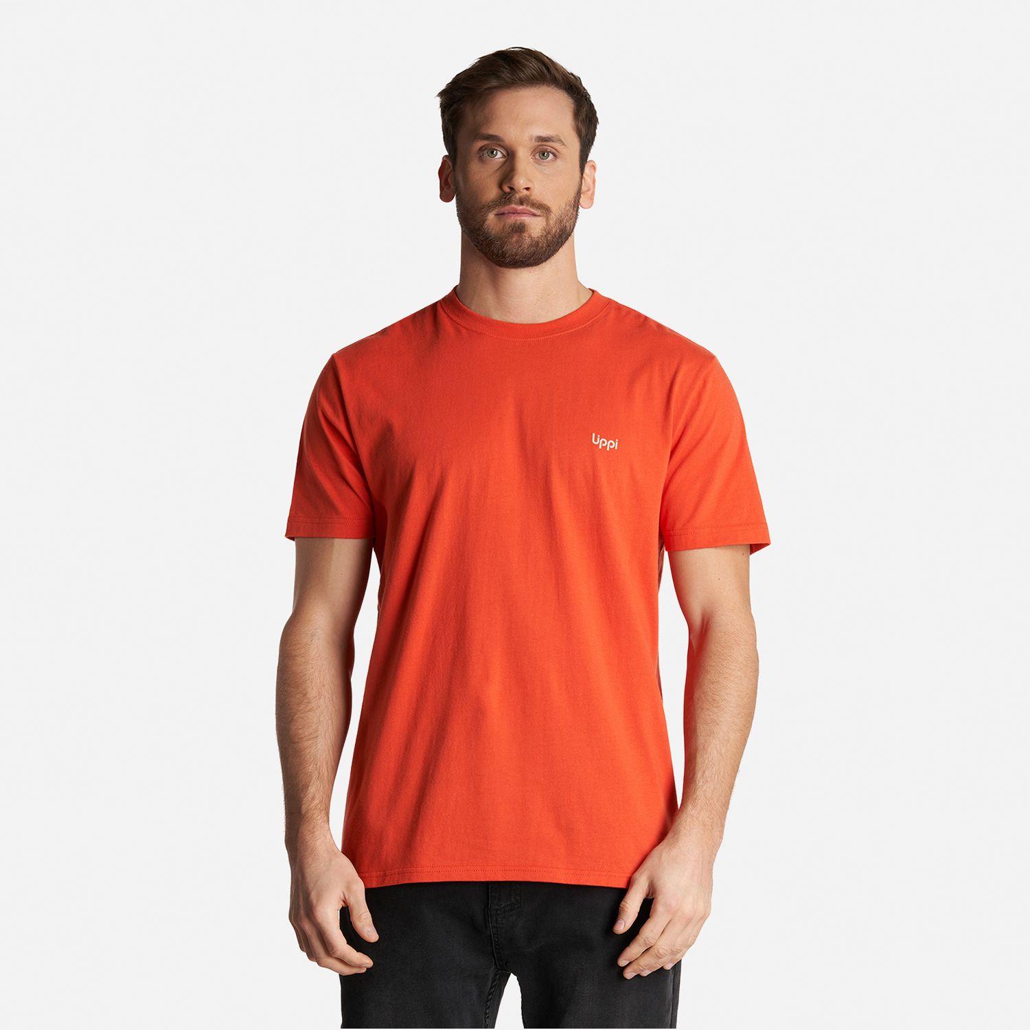 Polera Hombre Born at the Andes T-Shirt Naranjo Oscuro Lippi-1