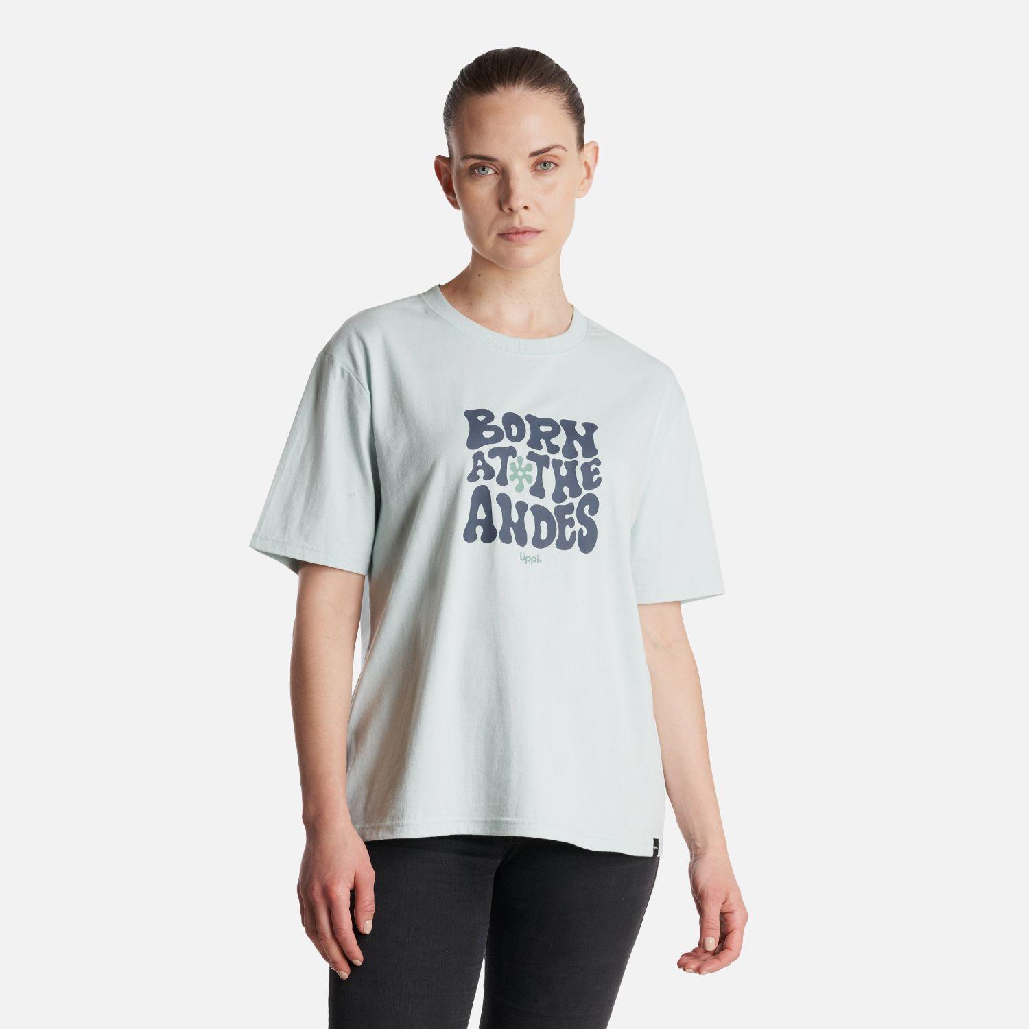 Polera Mujer  Logo Lippi T-Shirt Celeste Lippi-1