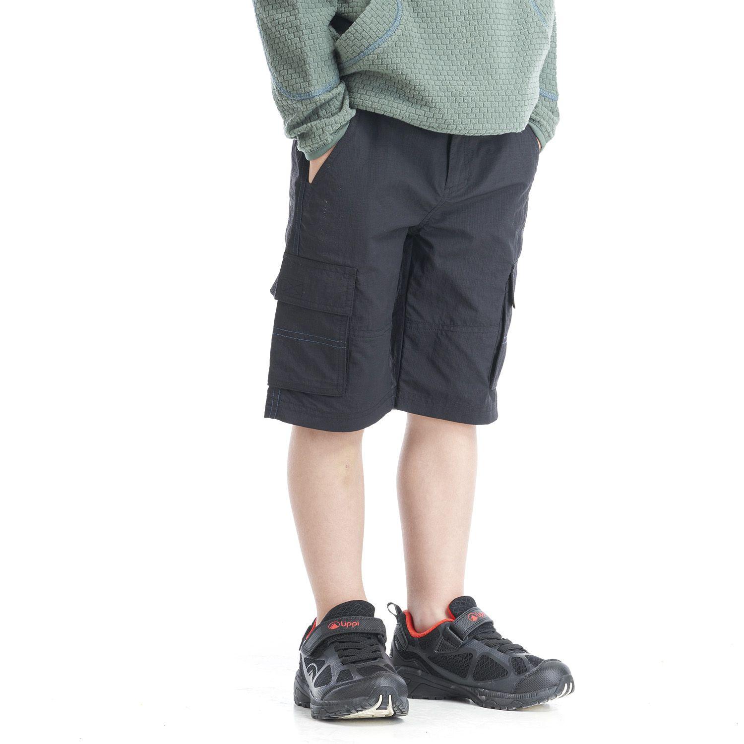 Short Niño Mini Just-Go Q-Dry Cargo Shorts Grafito Lippi-2