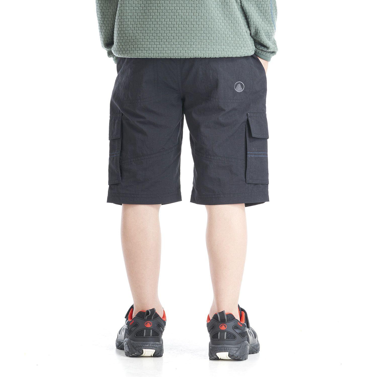 Short Niño Mini Just-Go Q-Dry Cargo Shorts Grafito Lippi-3