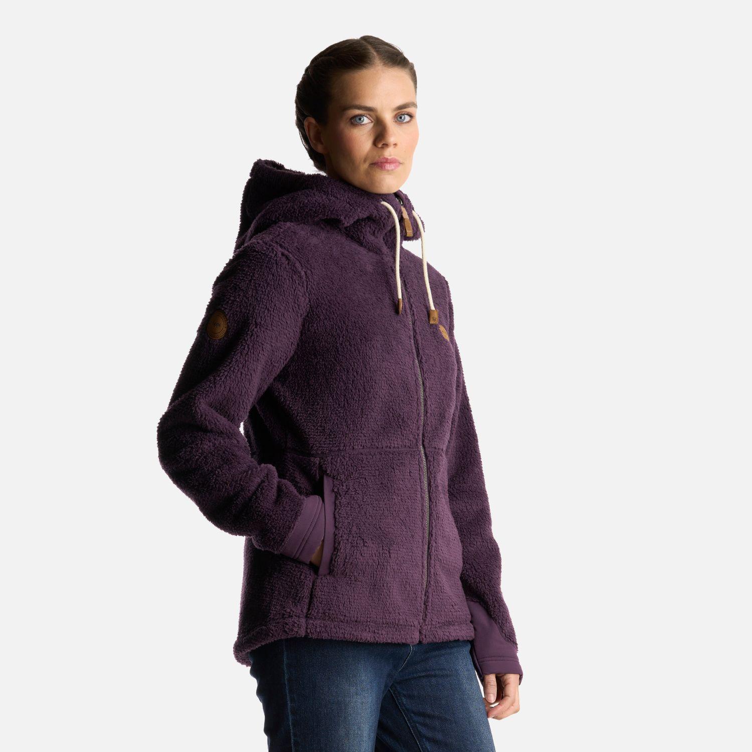 Chaqueta Mujer Bear Shaggy-Pro Hoody Jacket Morado Oscuro Lippi-2