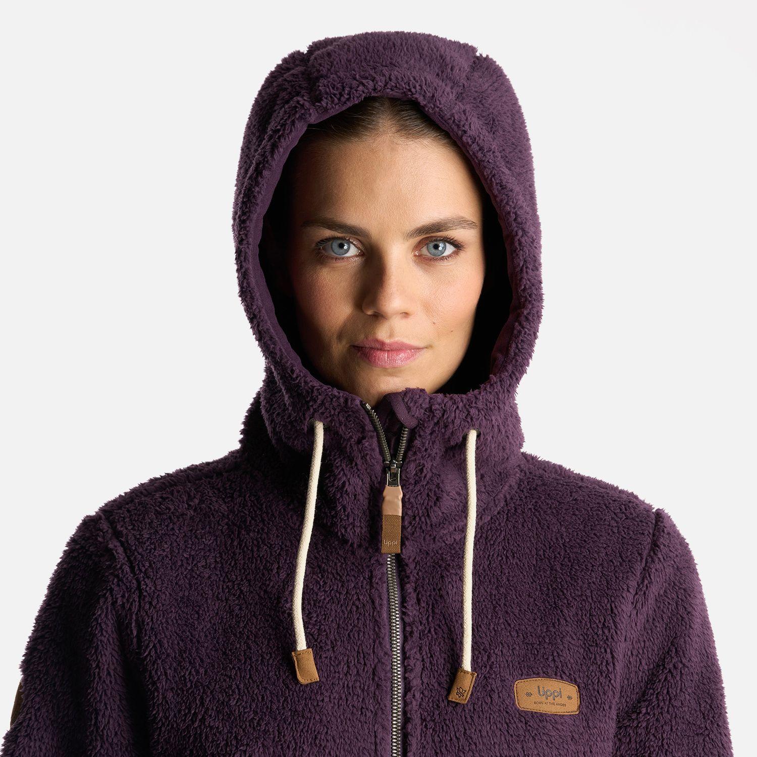 Chaqueta Mujer Bear Shaggy-Pro Hoody Jacket Morado Oscuro Lippi-4