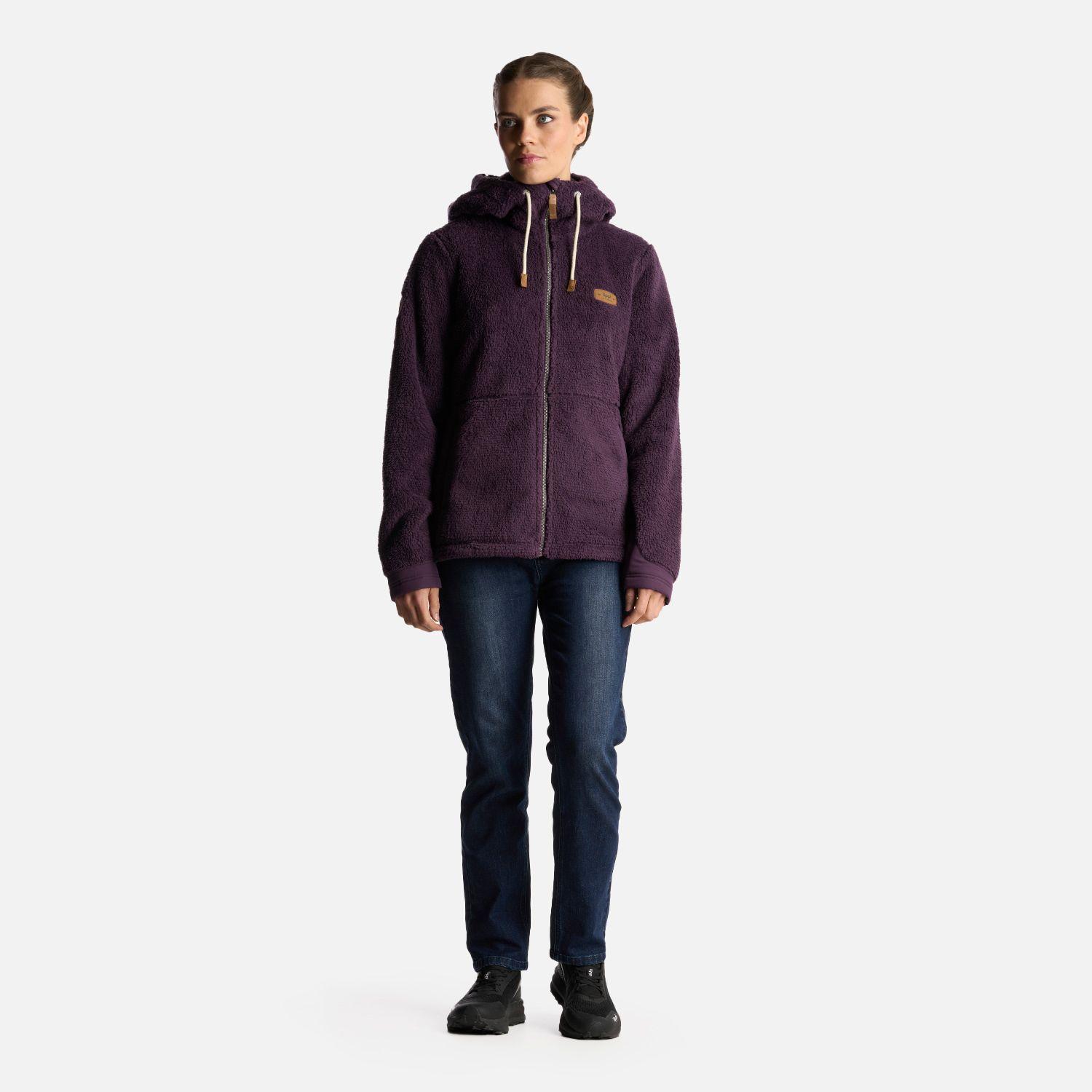 Chaqueta Mujer Bear Shaggy-Pro Hoody Jacket Morado Oscuro Lippi-6