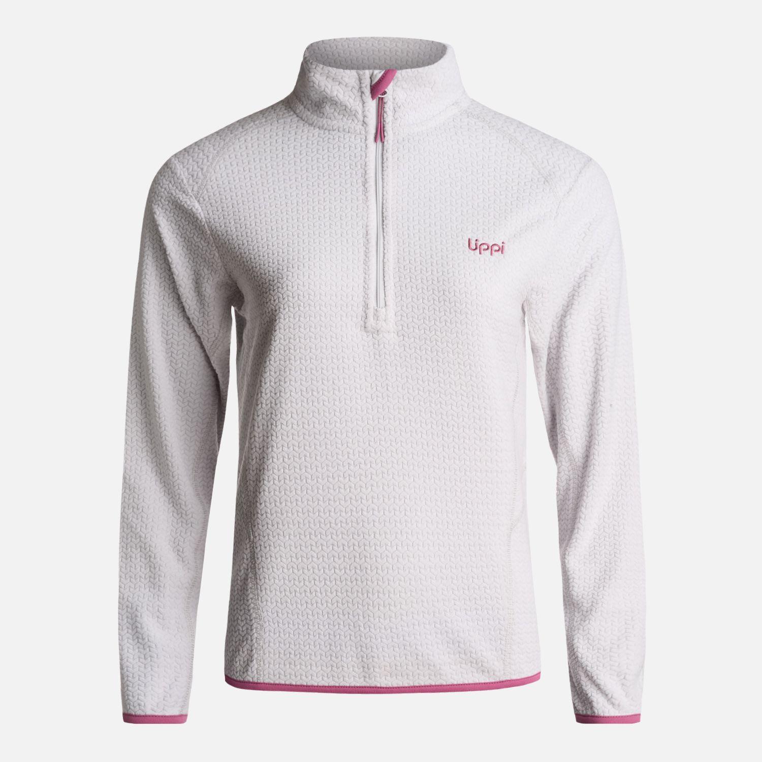 Poleron Teen Girl Mild Nano-F 14 Zip Gris Calido Lippi-0