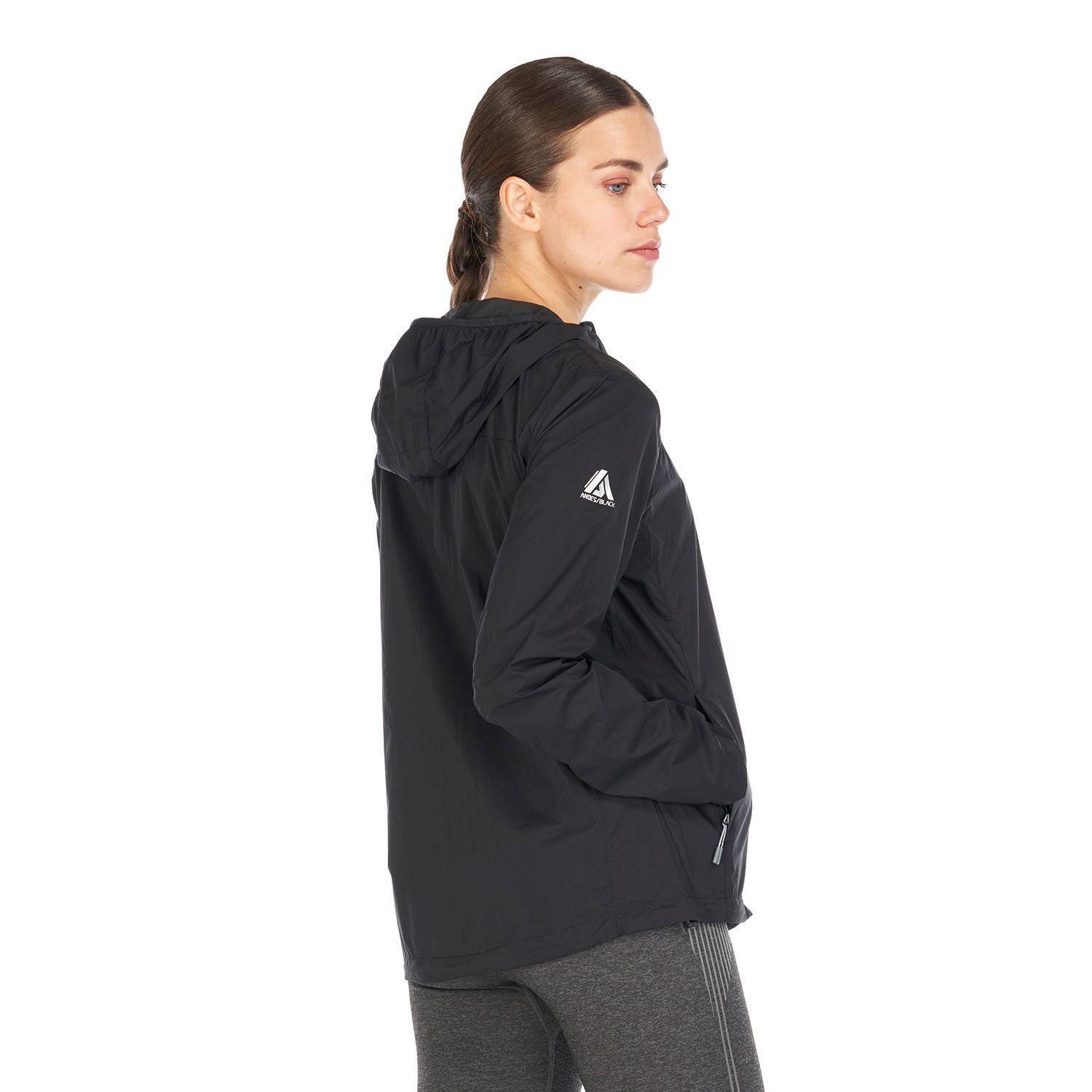 Chaqueta Mujer Spry WindBreaker Hoody Jacket Negro Lippi-4