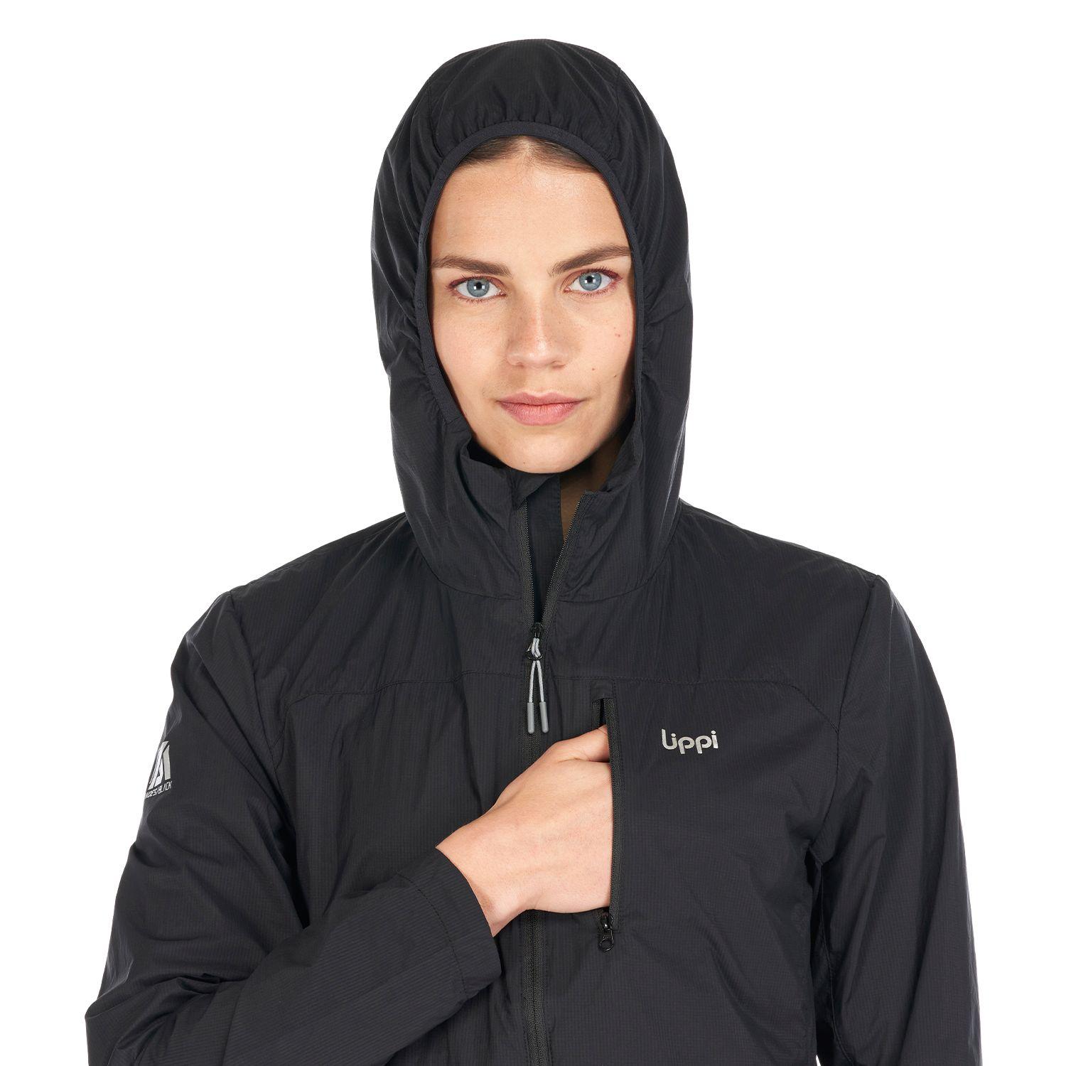 Chaqueta Mujer Spry WindBreaker Hoody Jacket Negro Lippi-6
