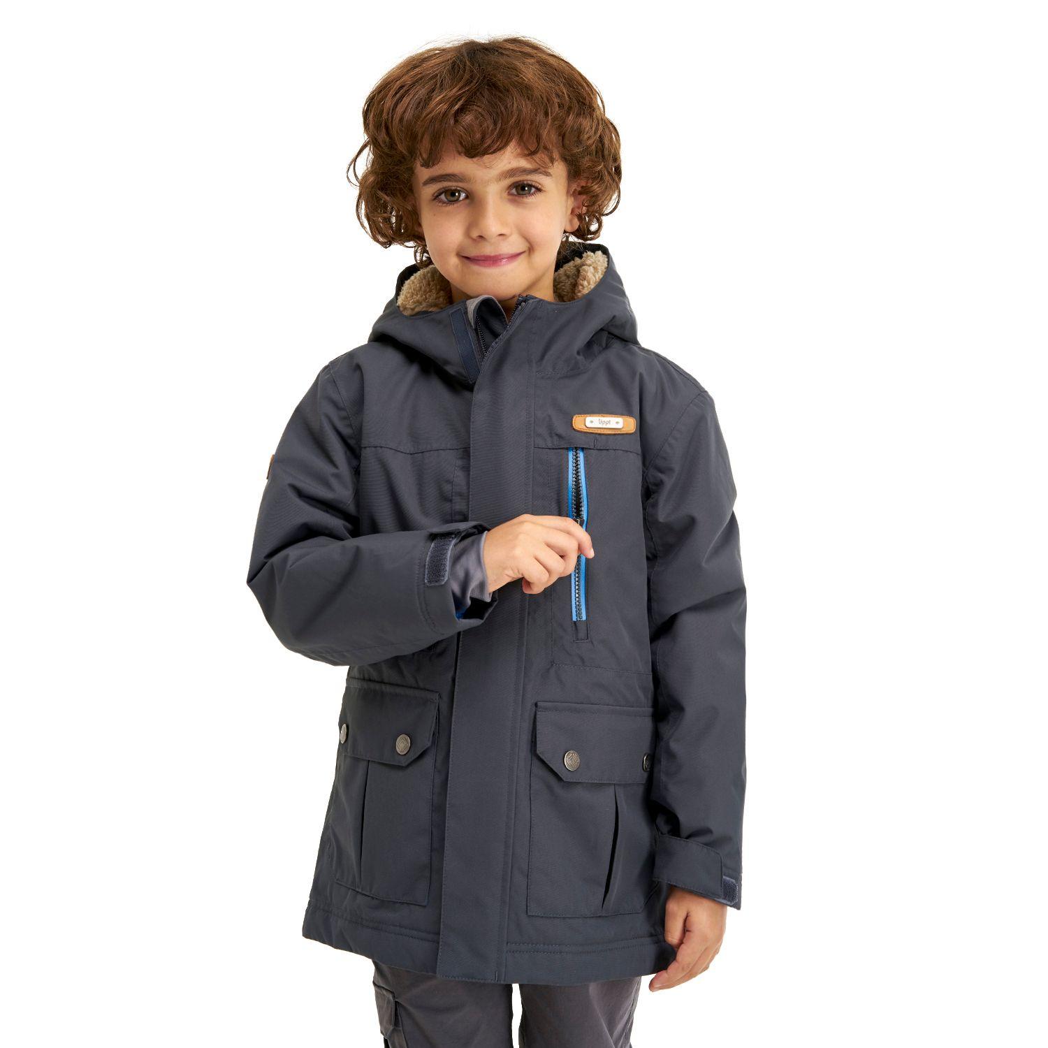 Chaqueta Niño Roble B-Dry Hoody Jacket Grafito Lippi I20-4