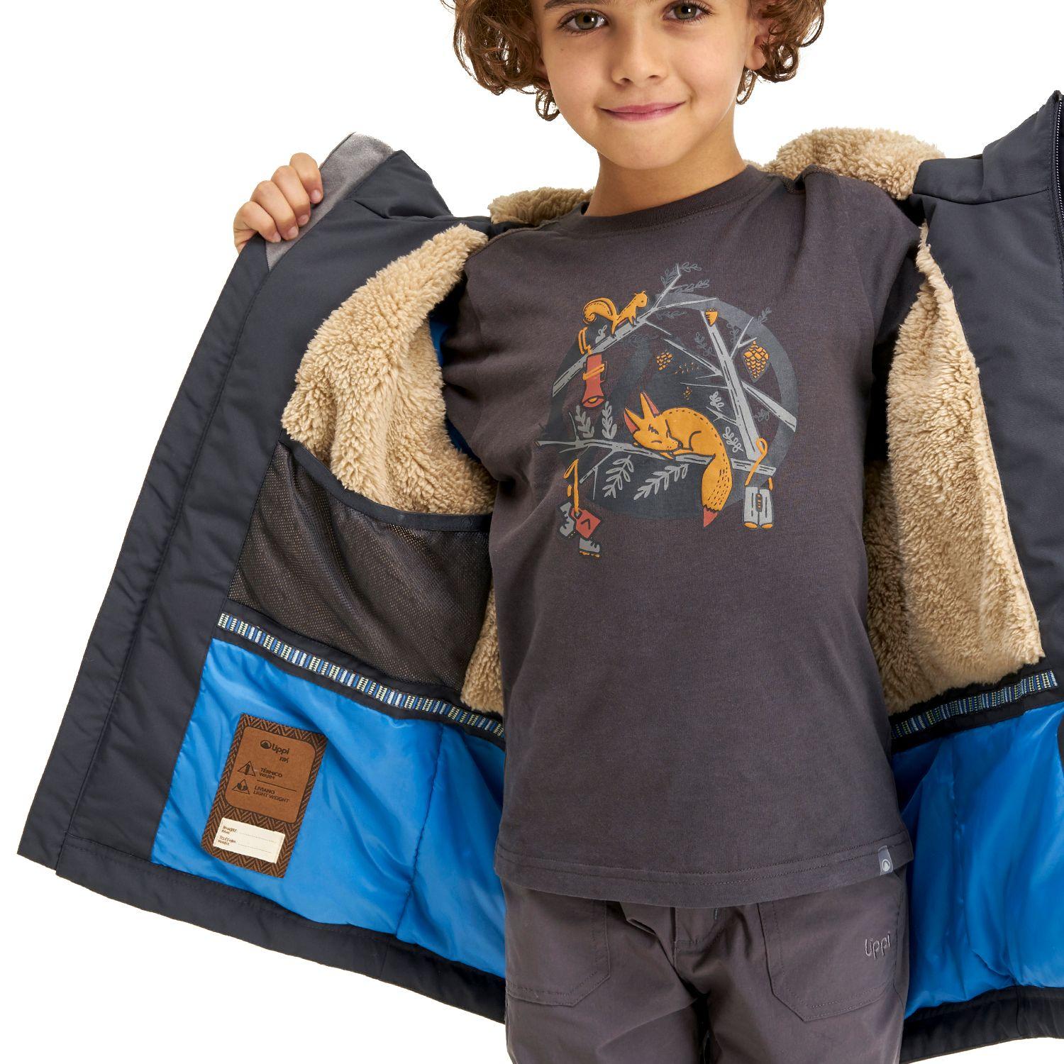 Chaqueta Niño Roble B-Dry Hoody Jacket Grafito Lippi I20-5