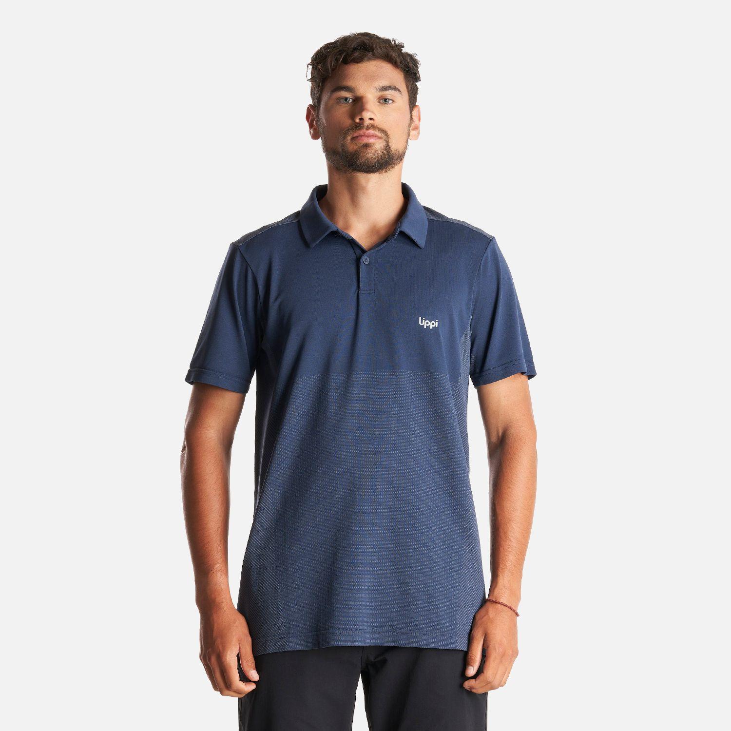 Polera Hombre B-Classic Seamless Polo Azul Noche Lippi-1