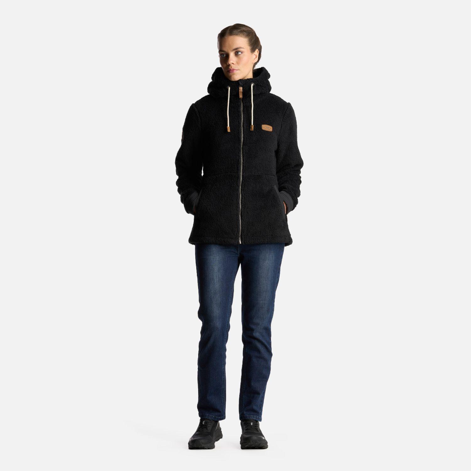 Chaqueta Mujer Bear Shaggy-Pro Hoody Jacket Negro Lippi I24-6